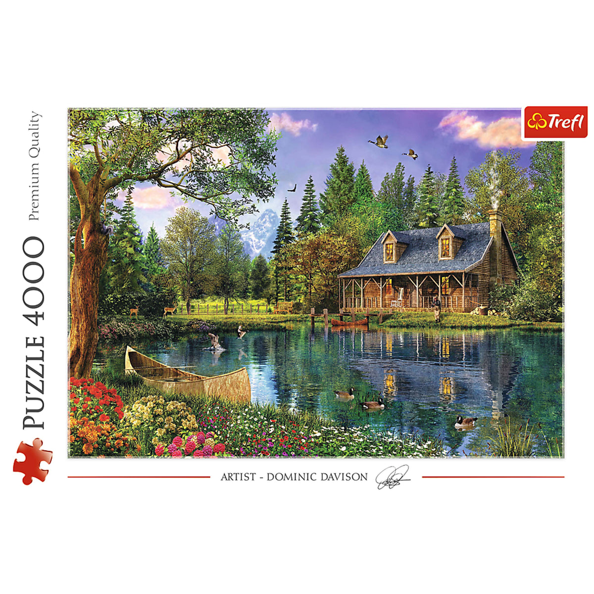 Red 4000 Piece Puzzle - Afternoon Idyll / Mgl