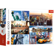 Red 4000 Piece Puzzle - New York - Collage /