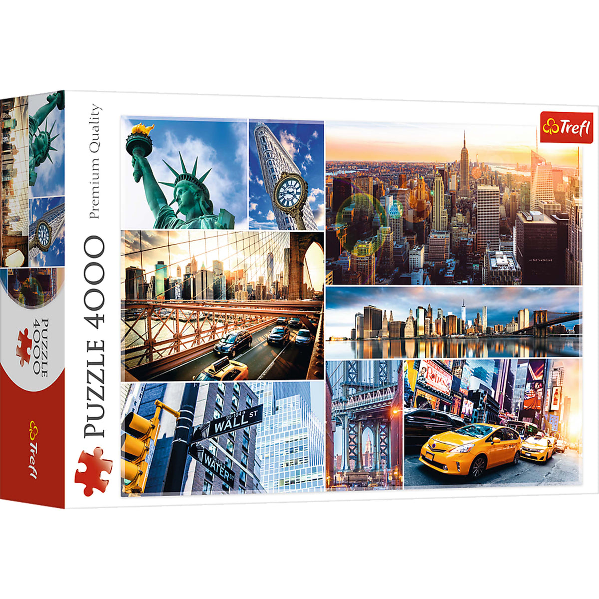 Red 4000 Piece Puzzle - New York - Collage /