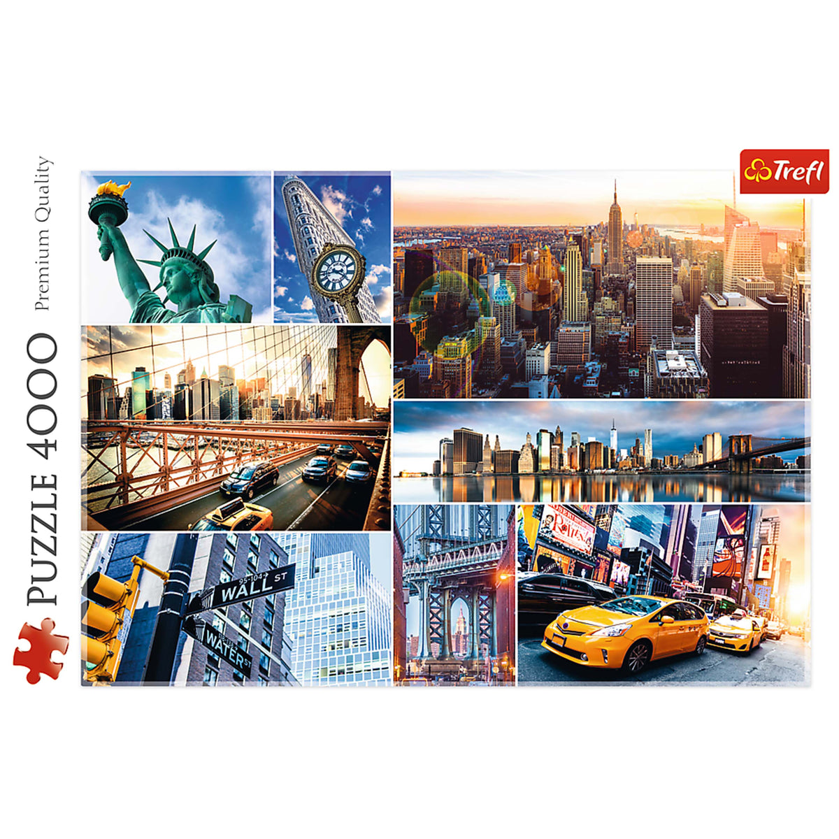 Red 4000 Piece Puzzle - New York - Collage /