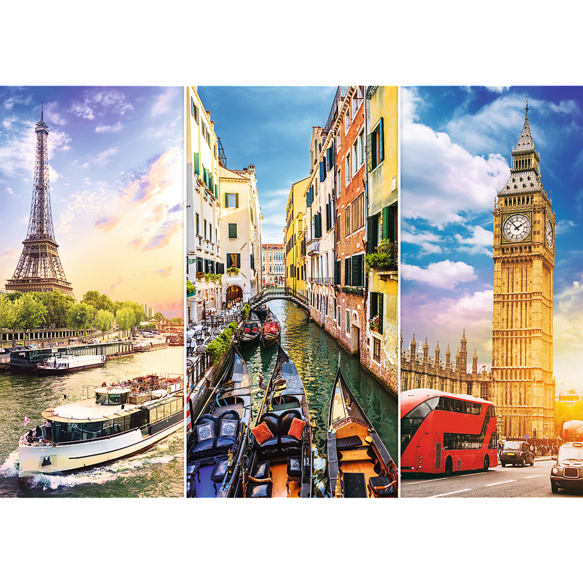 Red Trip Around Europe 4000 Piece Puzzle