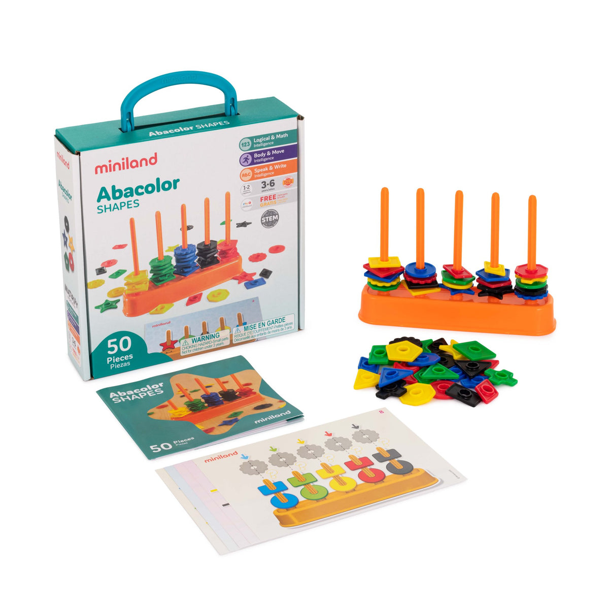 Abacolor Shapes (50 Pieces)