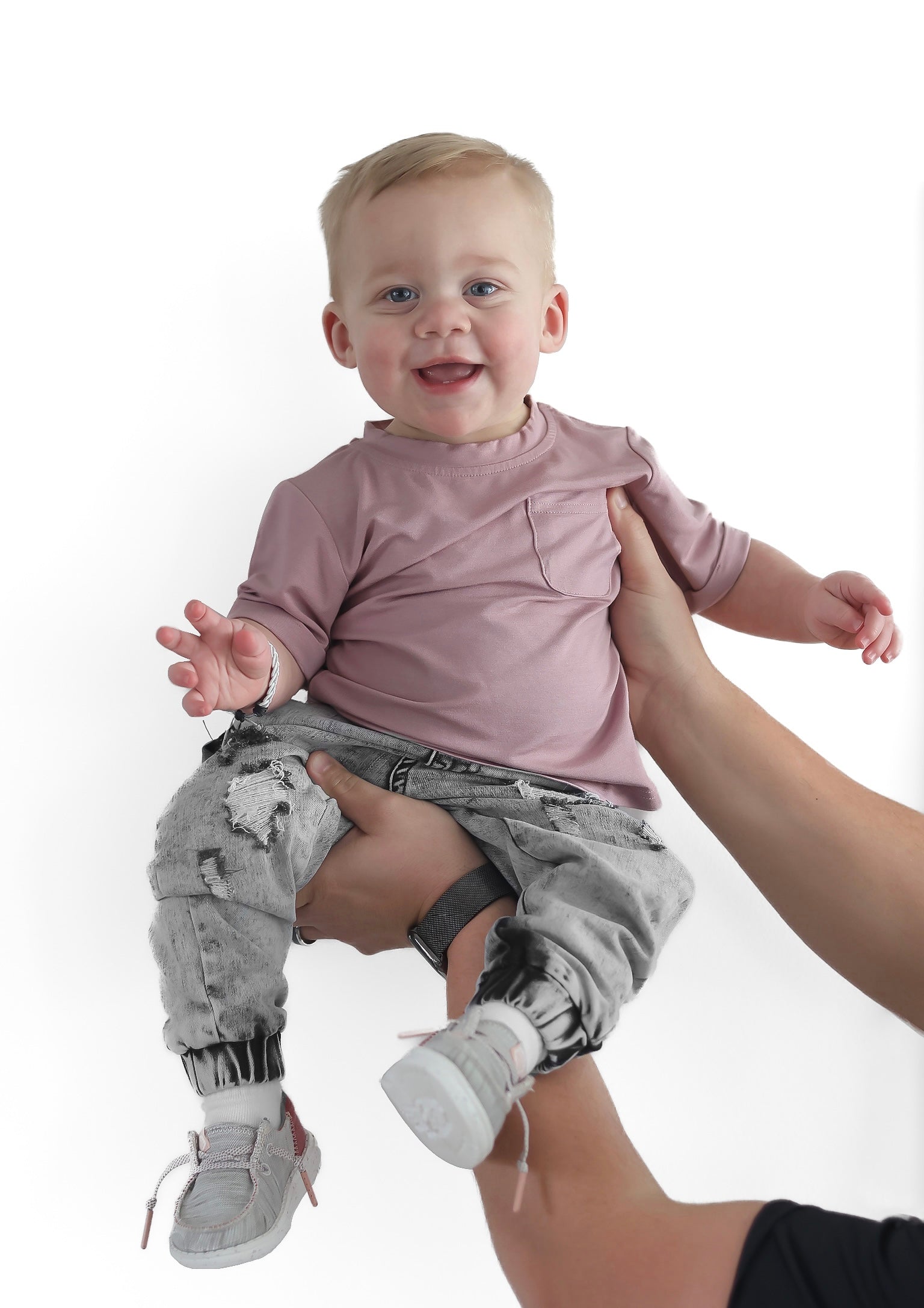 Bamboo Pocket Tee - Desert Rose