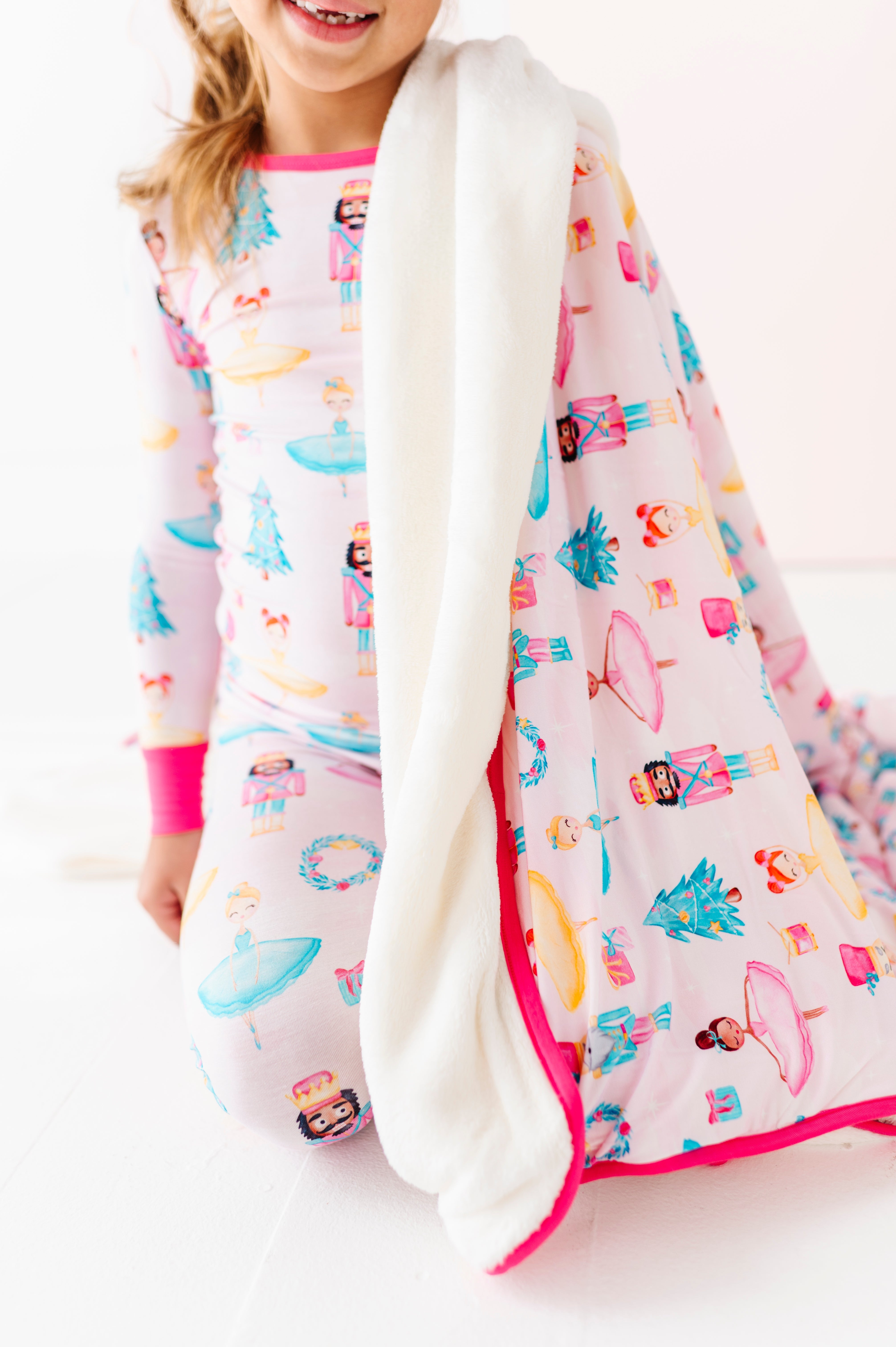 Sugarplum Plush Toddler Blanket
