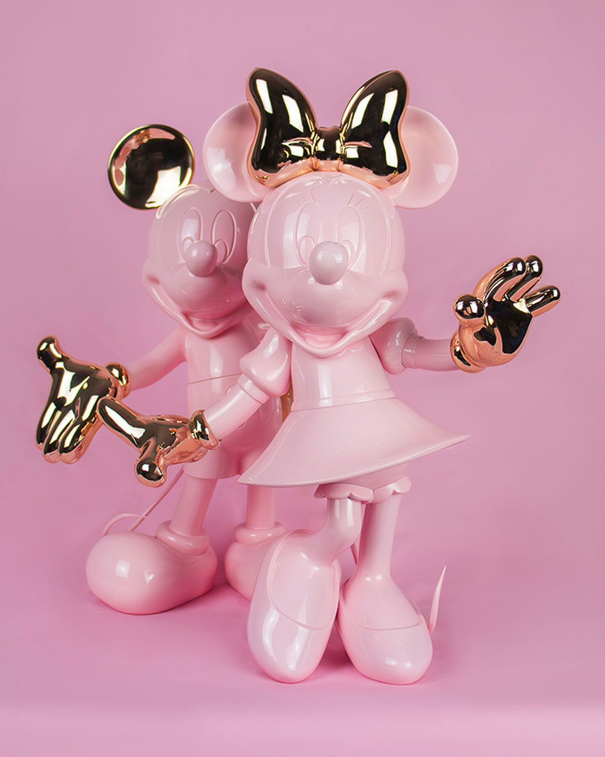 Minnie Mouse Welcome Pastel Pink & Gold 12in