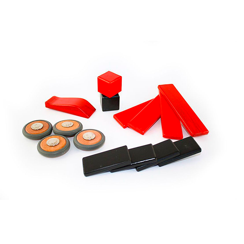 Magnetic Wooden Wheels <br>magnetic Wooden Blocks <br>4 Pieces