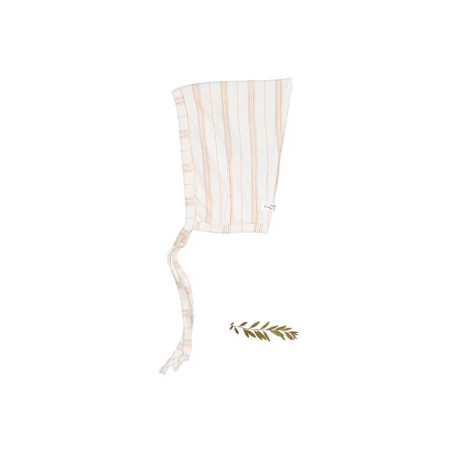 The Printed Pixie Bonnet - Rose Stripe