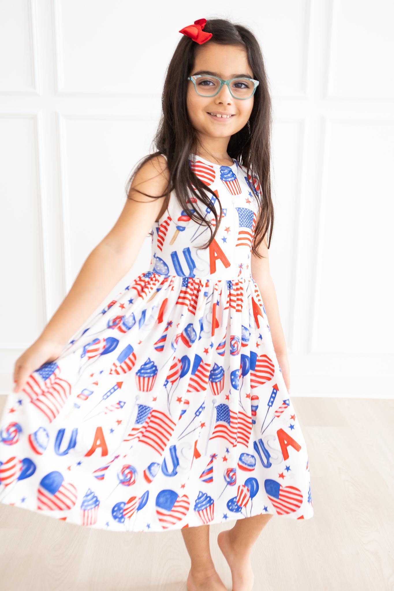 Party In The Usa Tank Twirl Dress