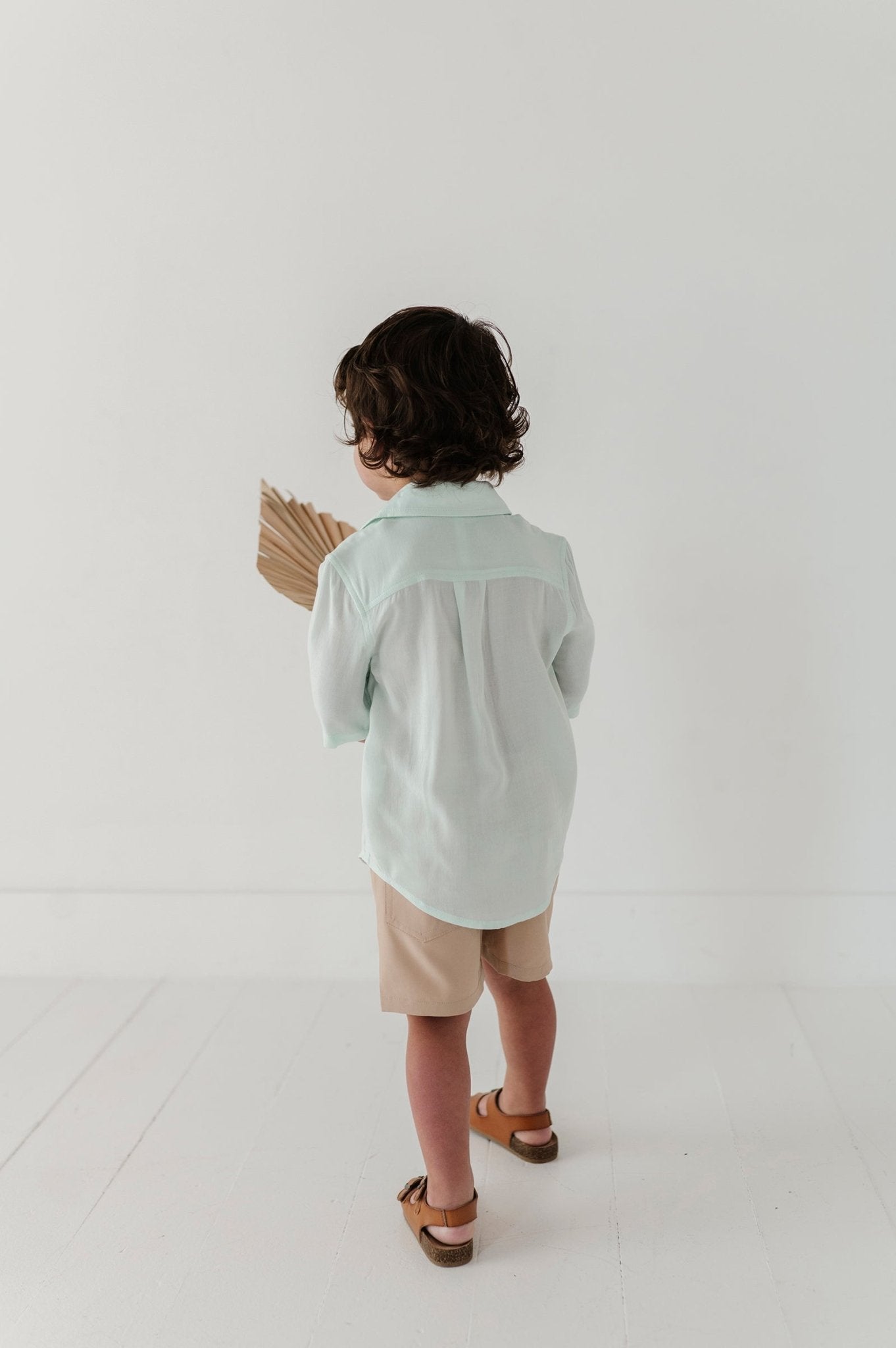 Boys Dressy Shorts In Khaki