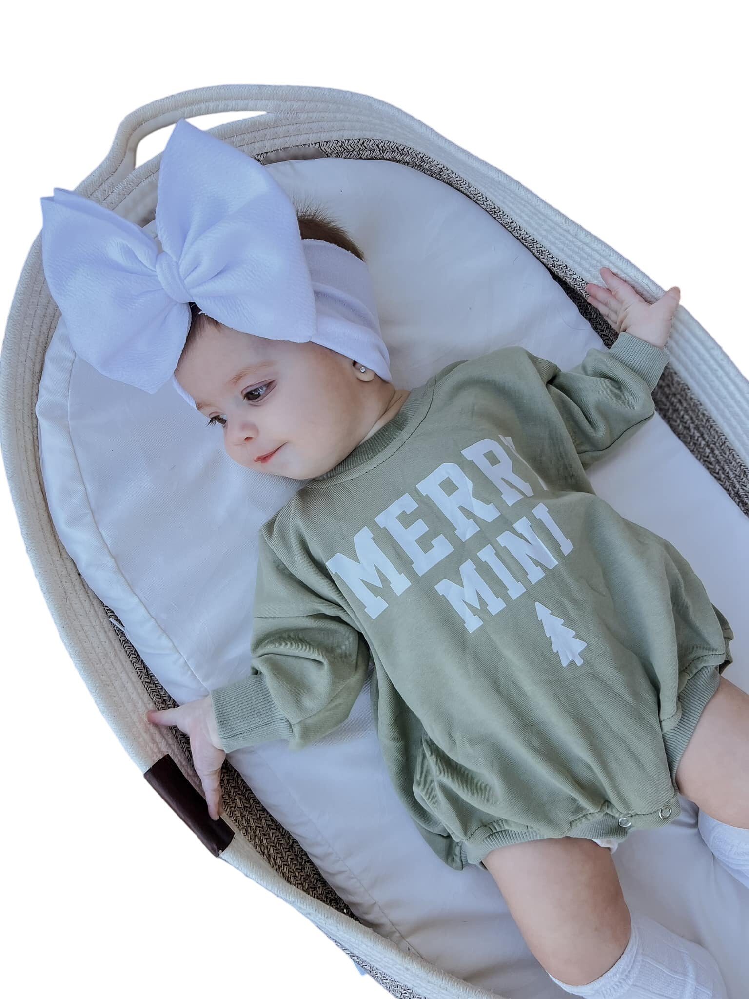 Merry Mini Christmas Sweatshirt Romper