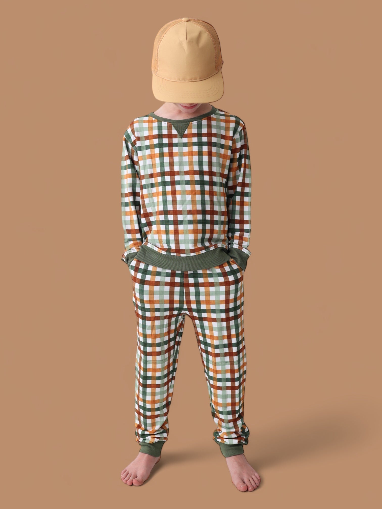 Autumn Plaid Dream Jogger