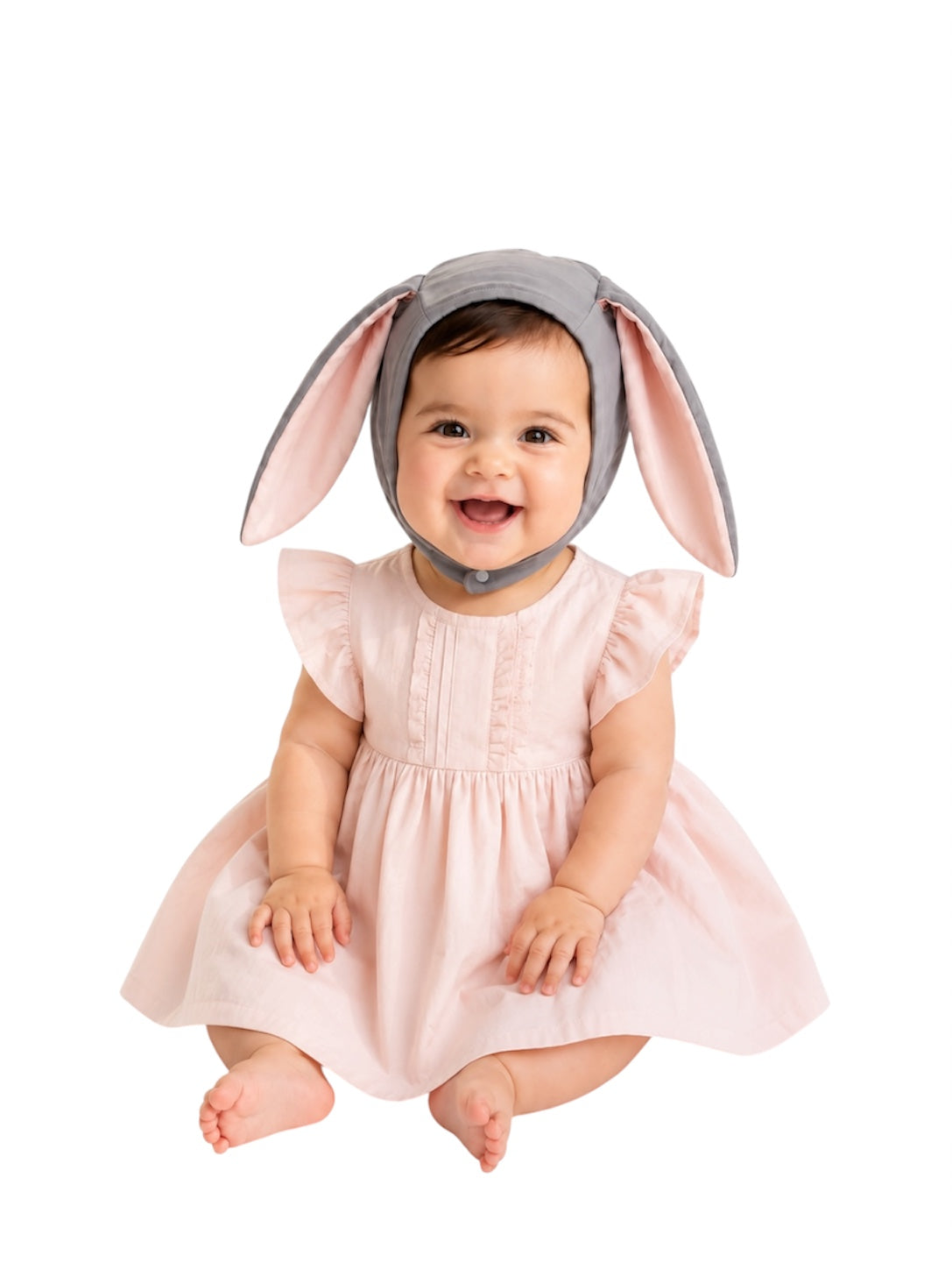 Gray Bunny Bonnet
