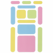 Anywhere Zen Strips, Bumpy Pastel Colors