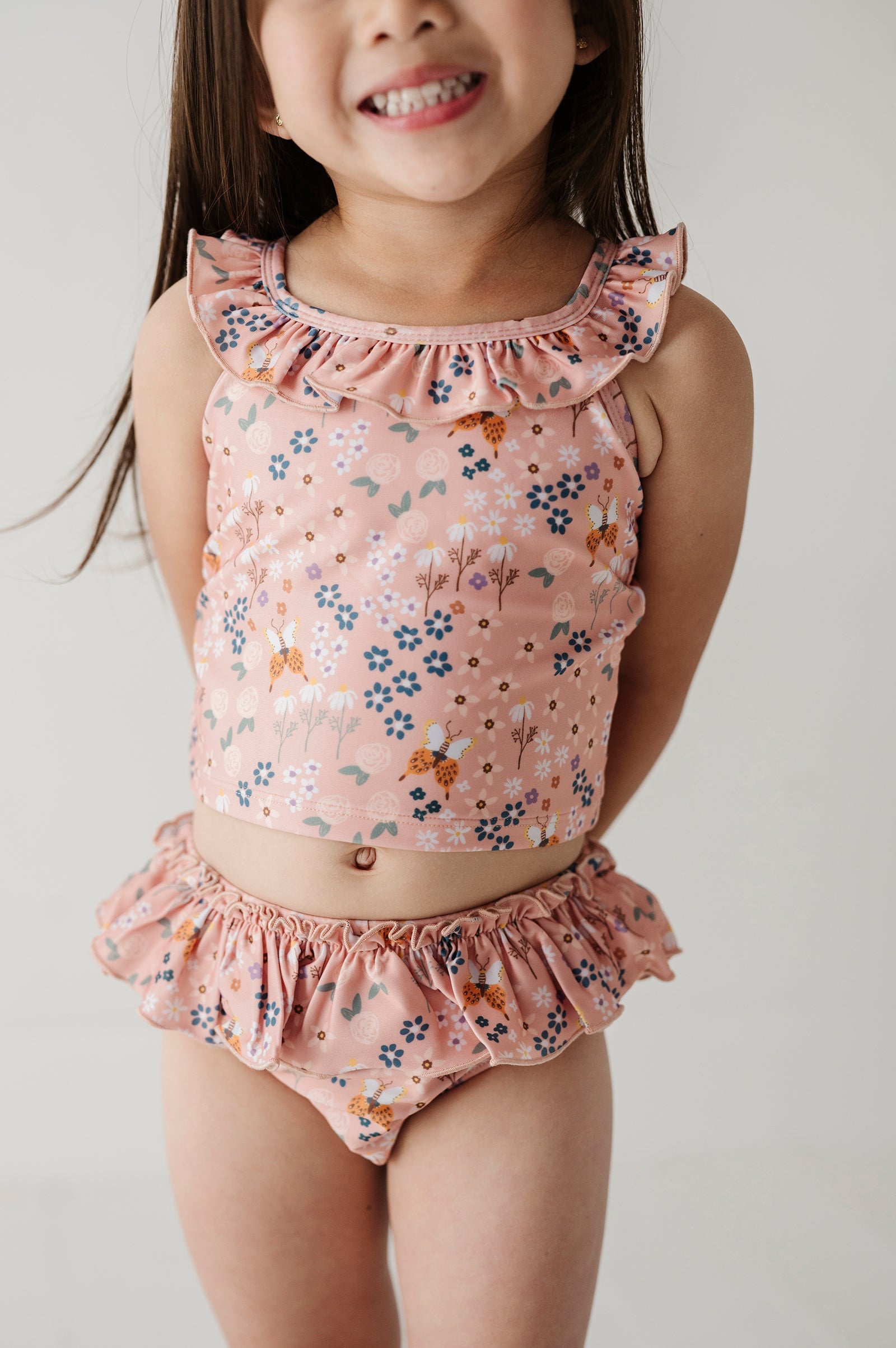 Girl's Two-piece Tankini Swimsuit