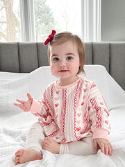Laced With Love Sweatshirt Romper