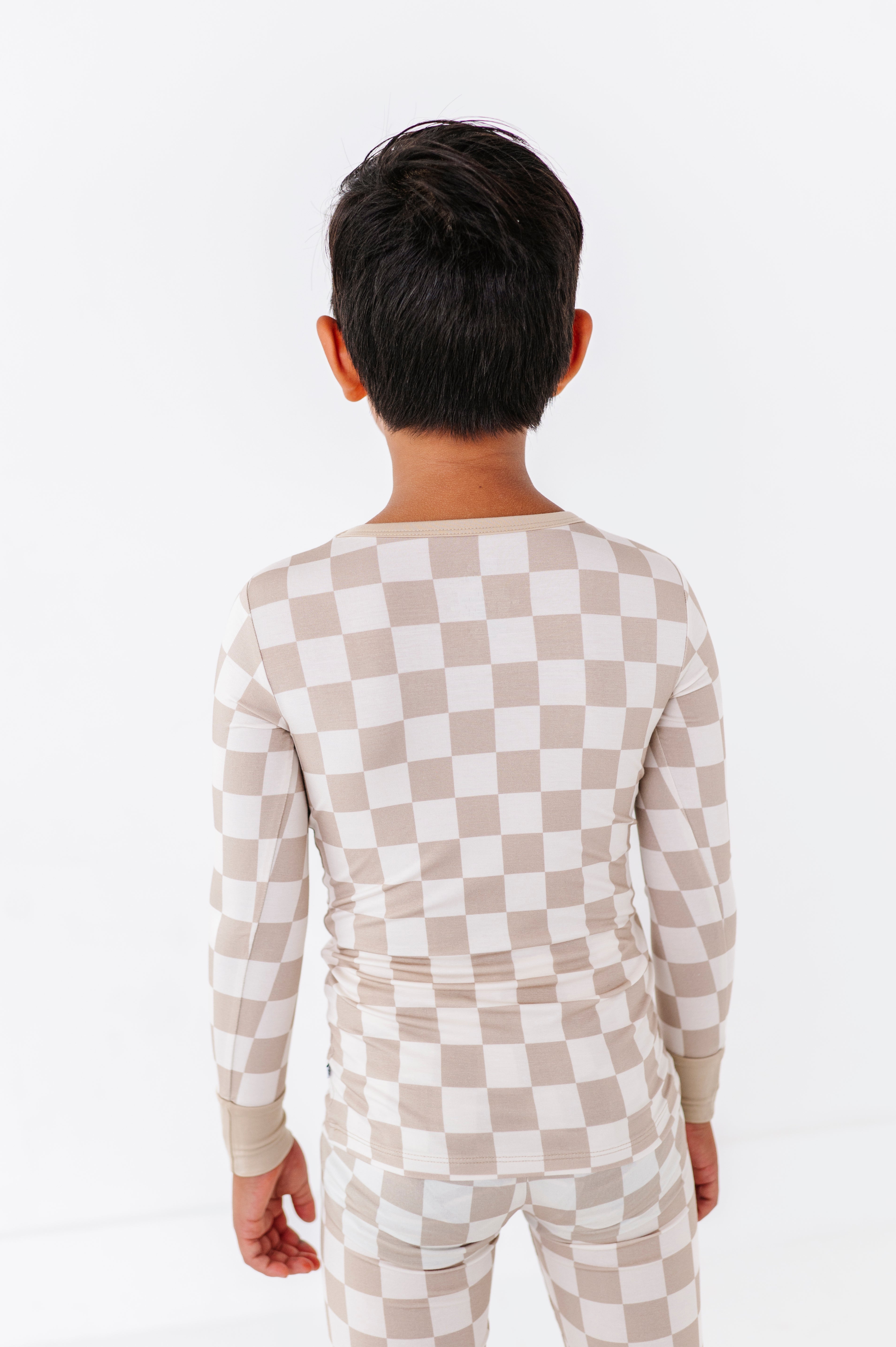 Oat Check 2-piece Pajamas