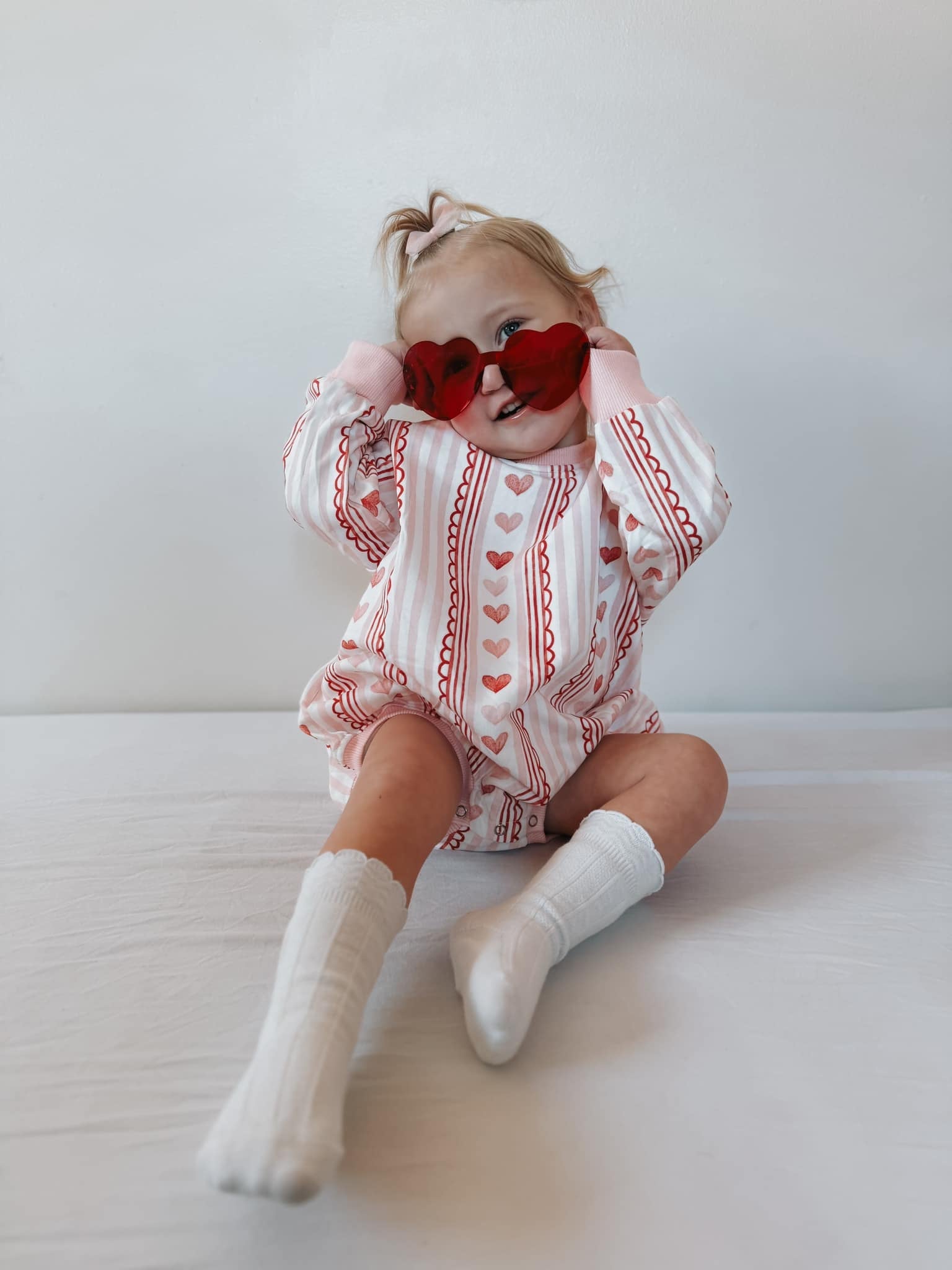 Laced With Love Sweatshirt Romper