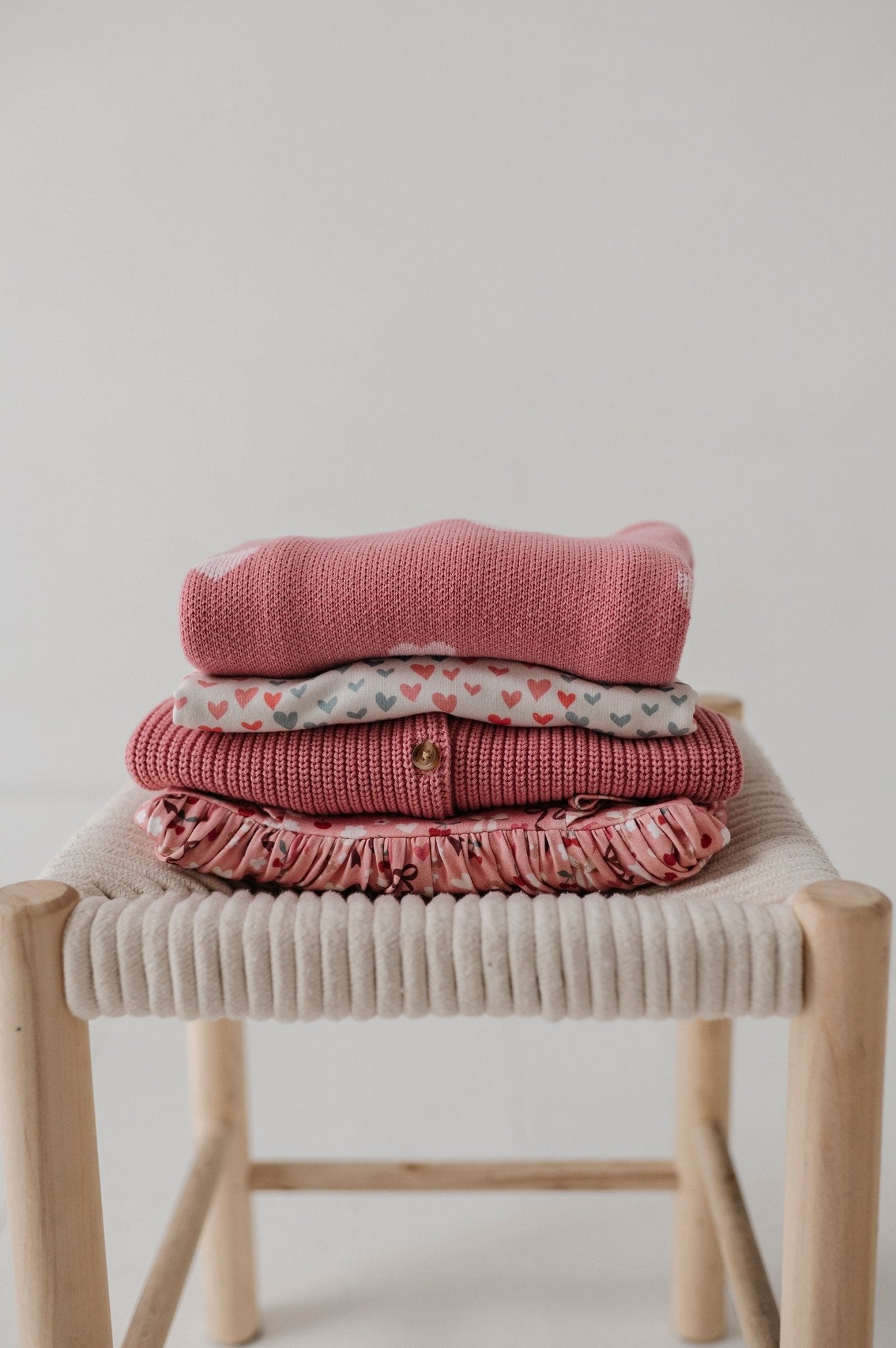Girls Knit Cardigan In Pink