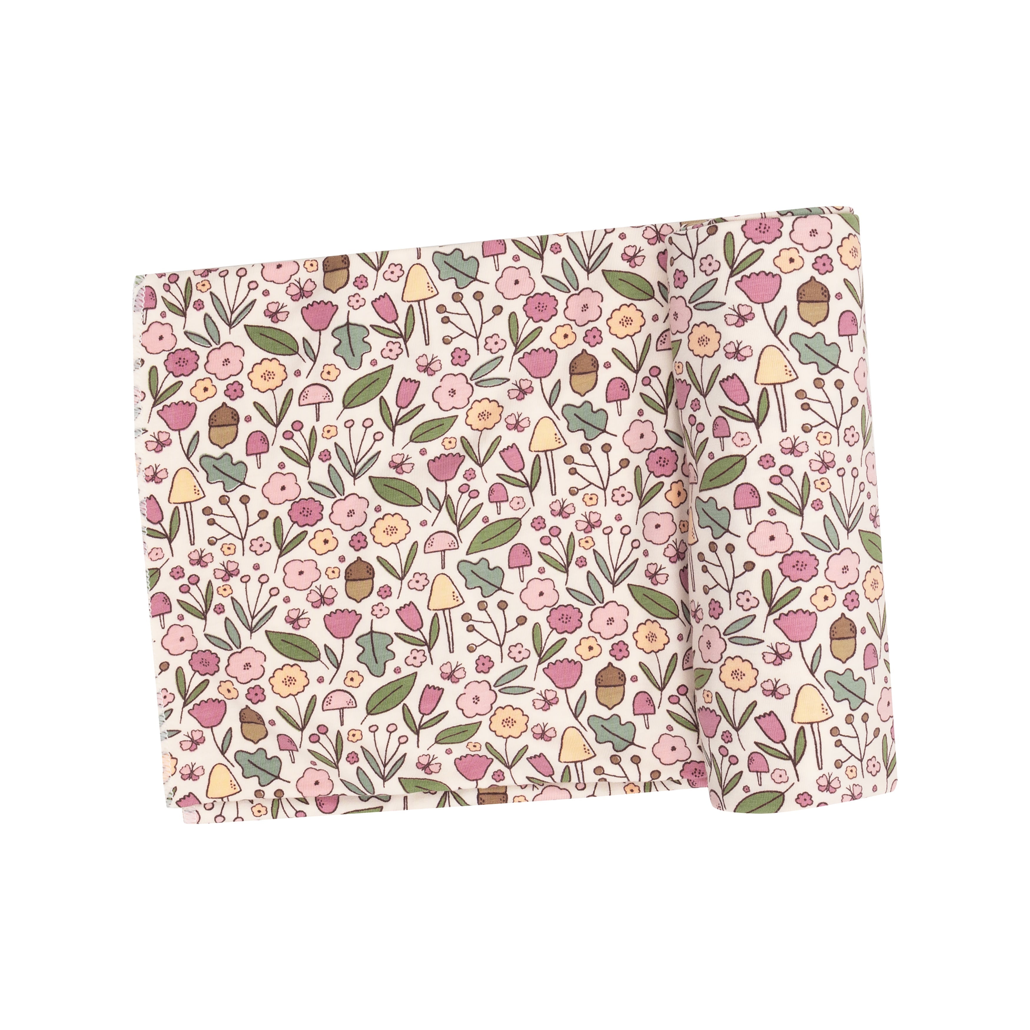 Swaddle Blanket - Acorn Floral