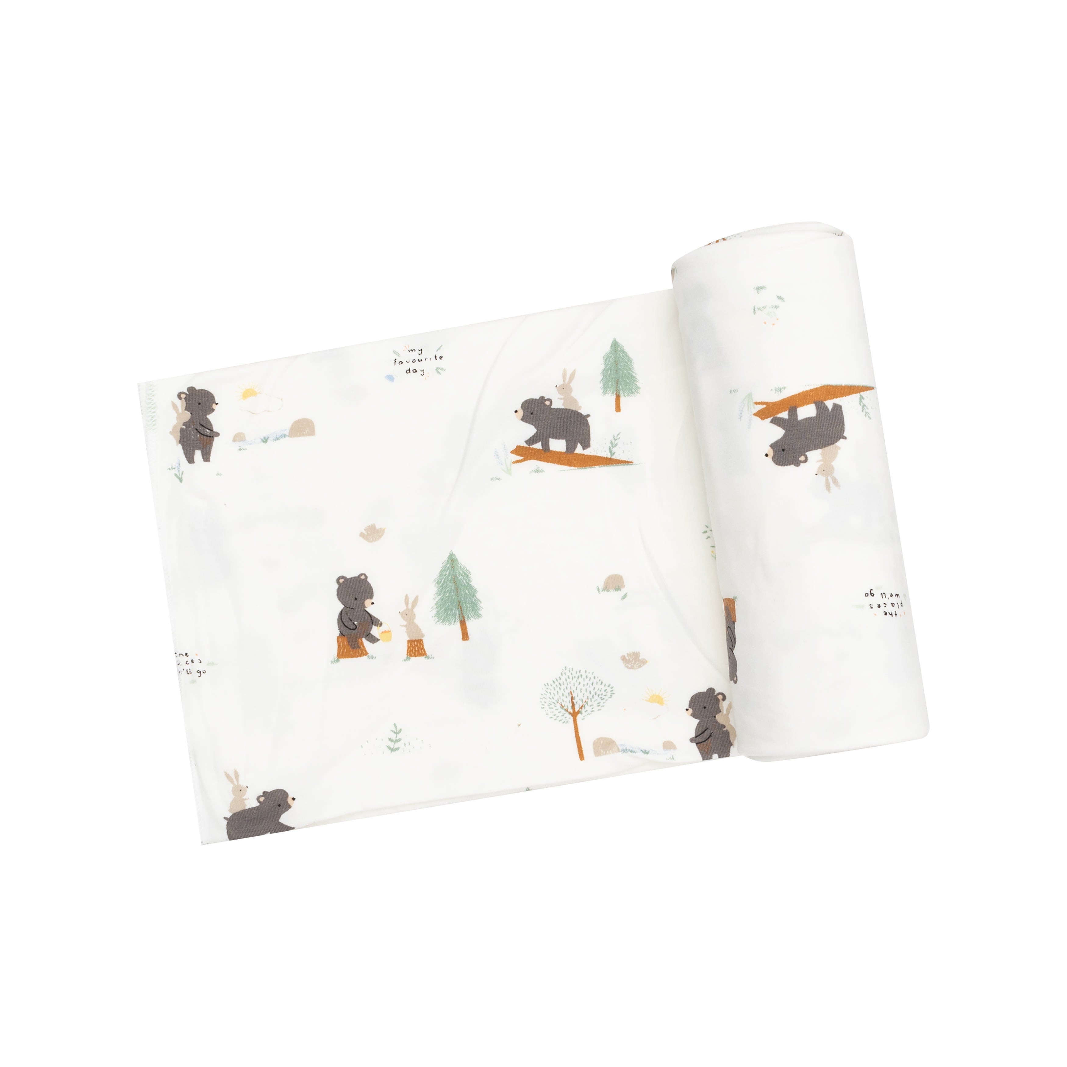 Swaddle Blanket - Bear And Bunny Adventures