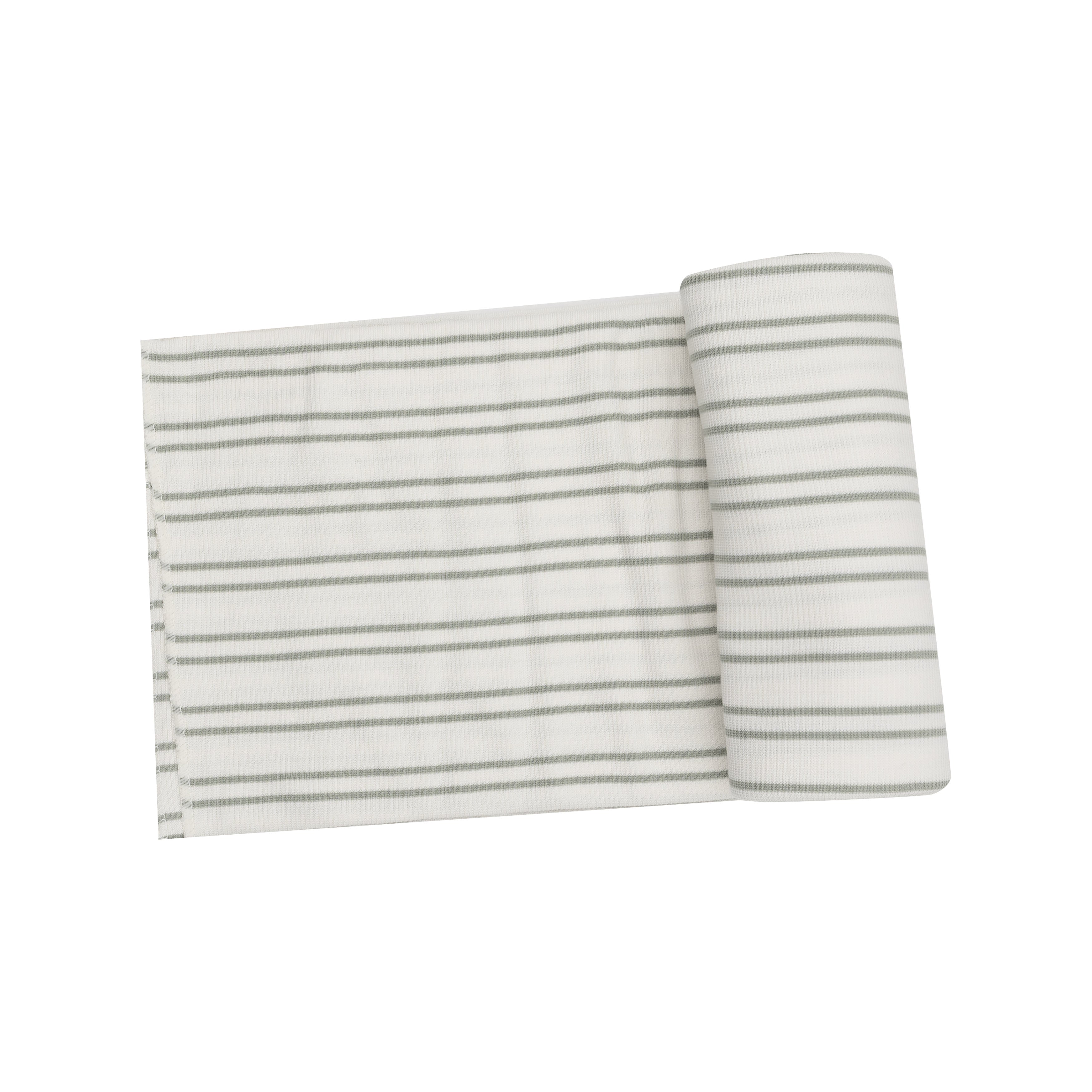 Swaddle Blanket - Modal Rib Stripe - Desert Sage