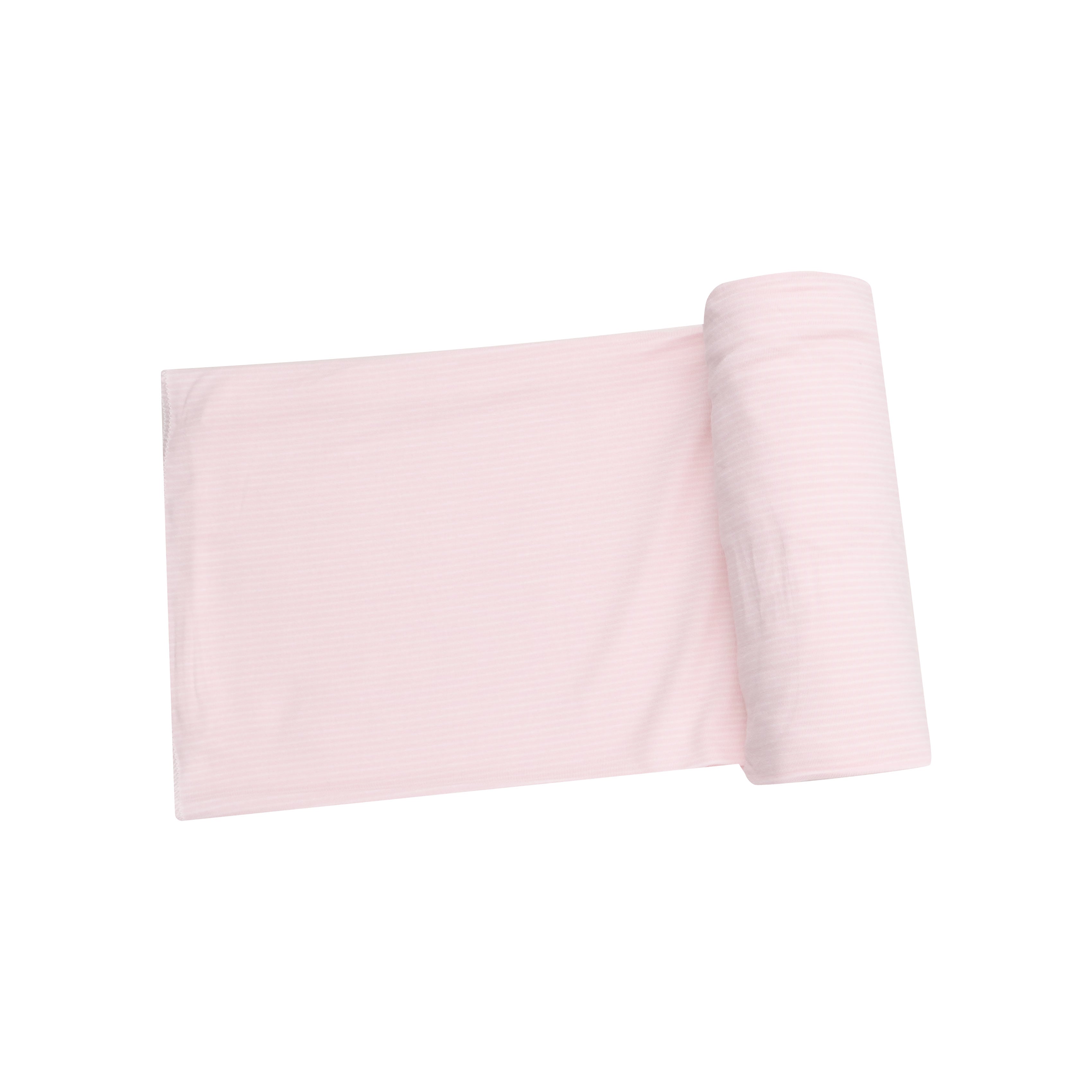 Swaddle Blanket - Light Pink Stripe