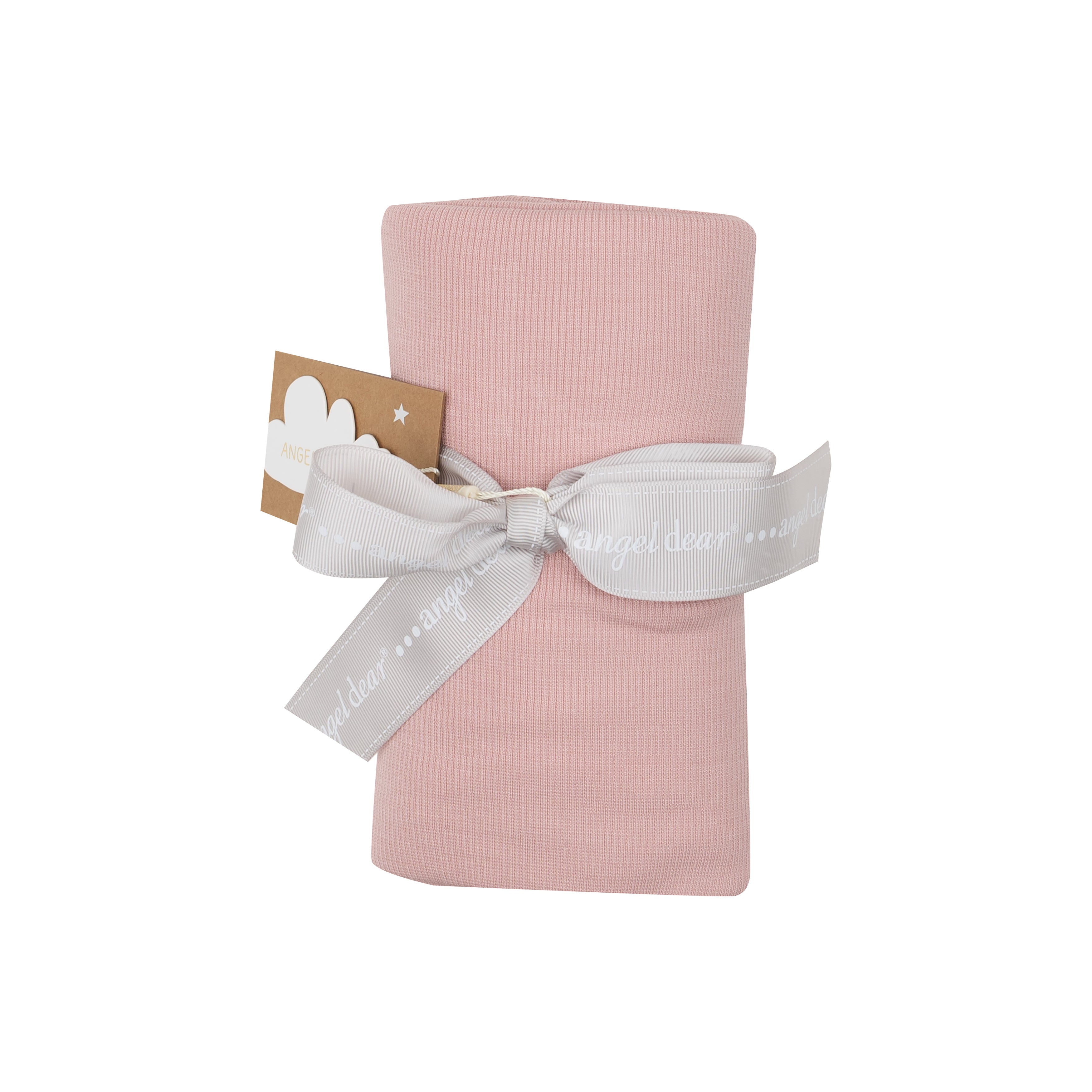 Swaddle Blanket - Solid Silver Pink