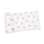 Bows And Hearts - Swaddle Blanket