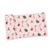 Christmas Dogs Pink - Swaddle Blanket