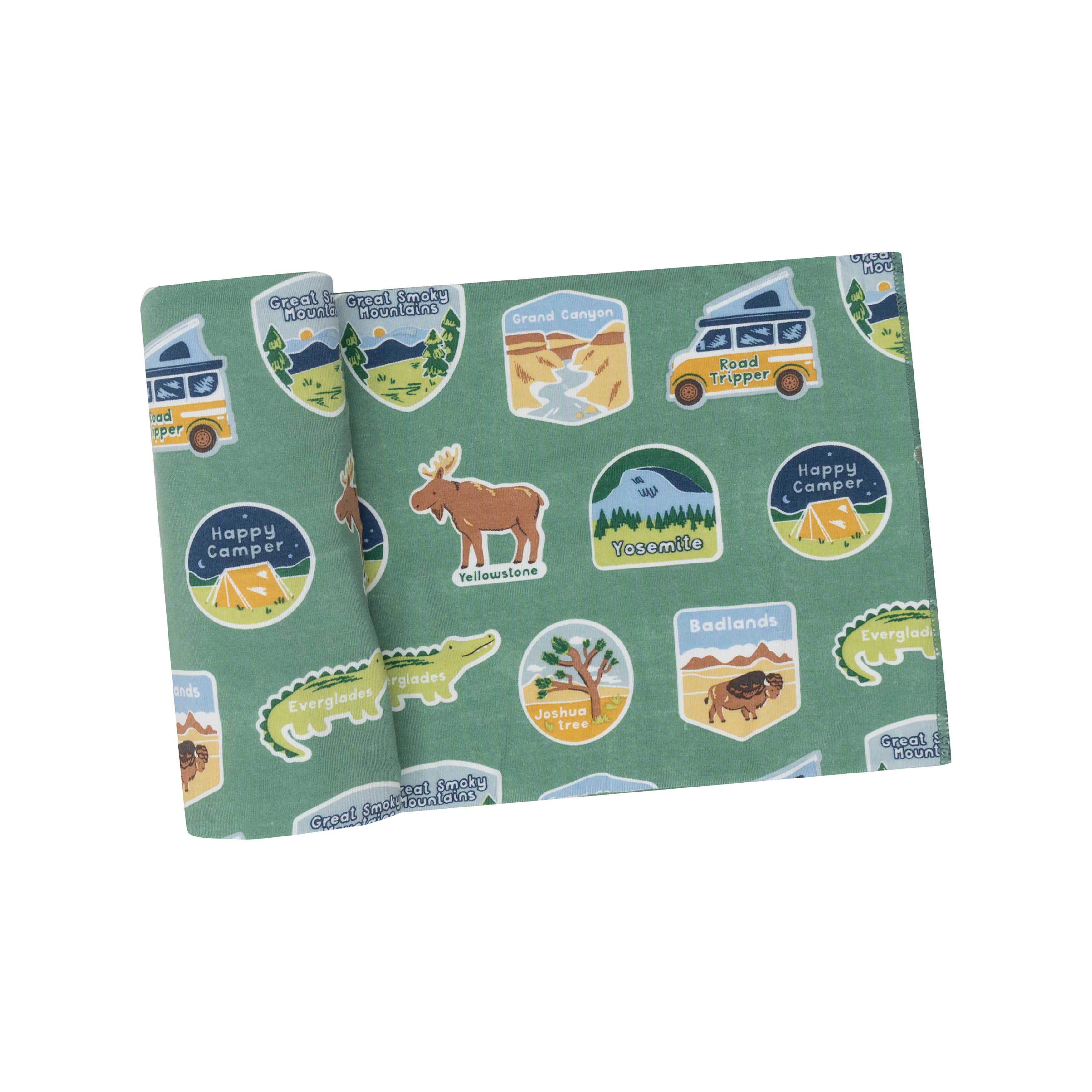 Swaddle Blanket - National Park Stickers