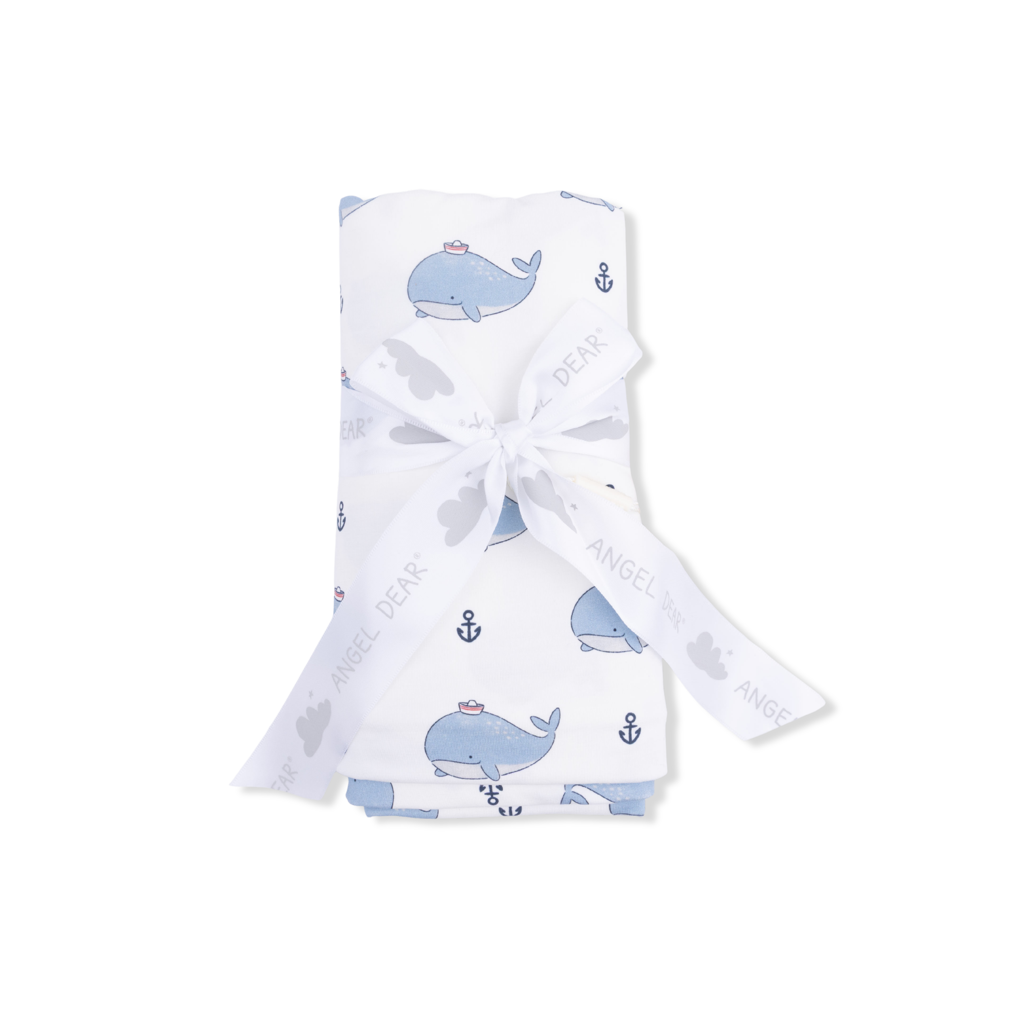 Bubbly Sailor Whales Blue - Swaddle Blanket