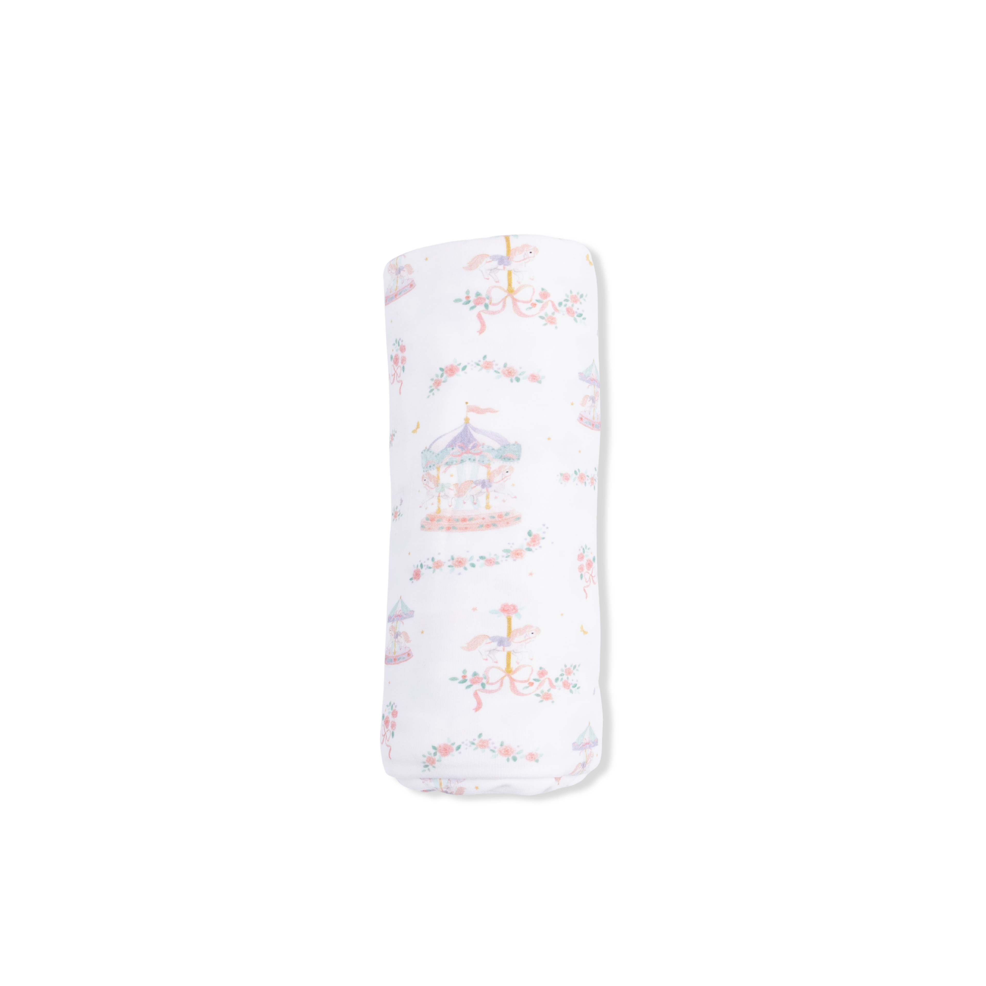 Carousel With Bows - Swaddle Blanket