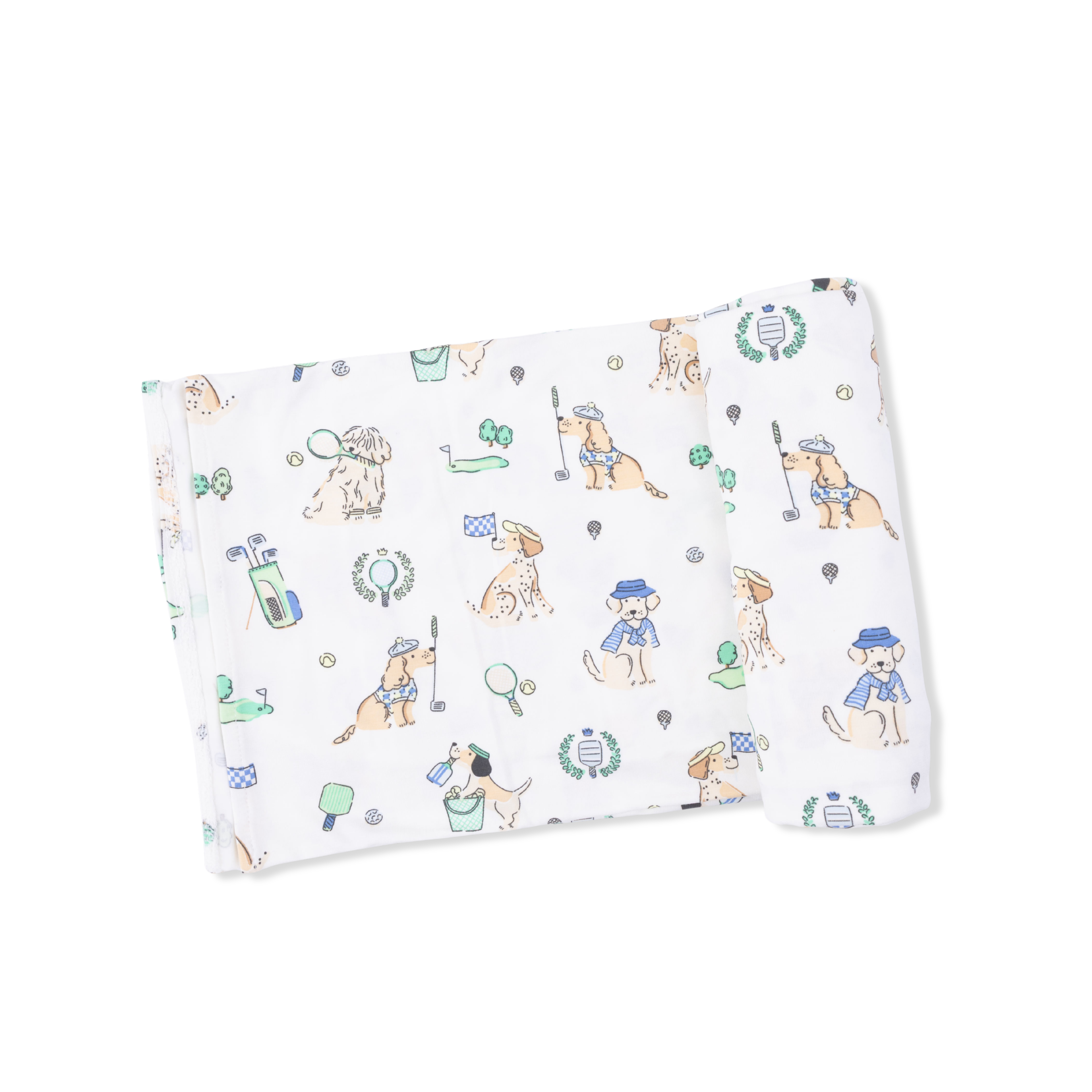 Country Club Dogs Neutral - Swaddle Blanket