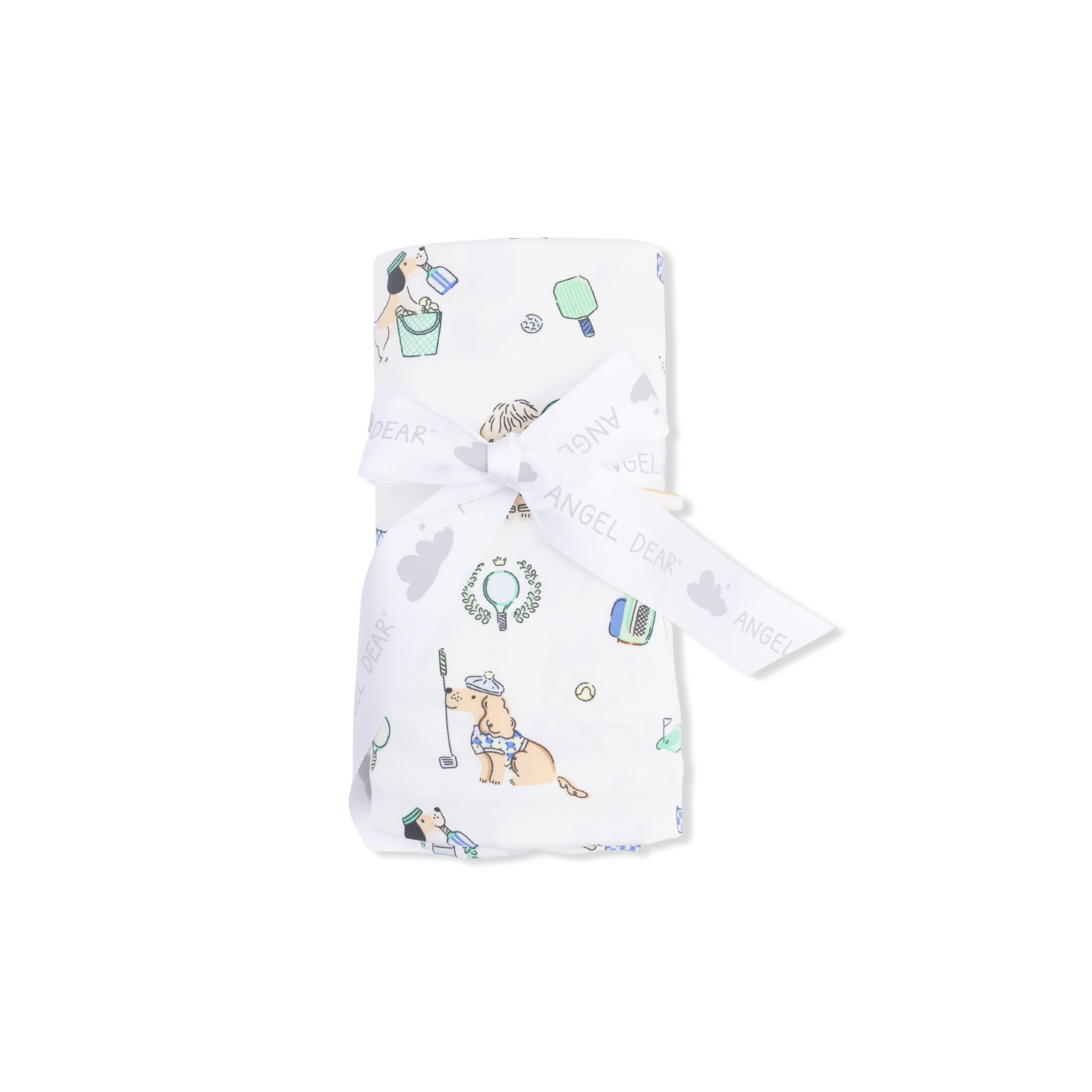 Country Club Dogs Neutral - Swaddle Blanket