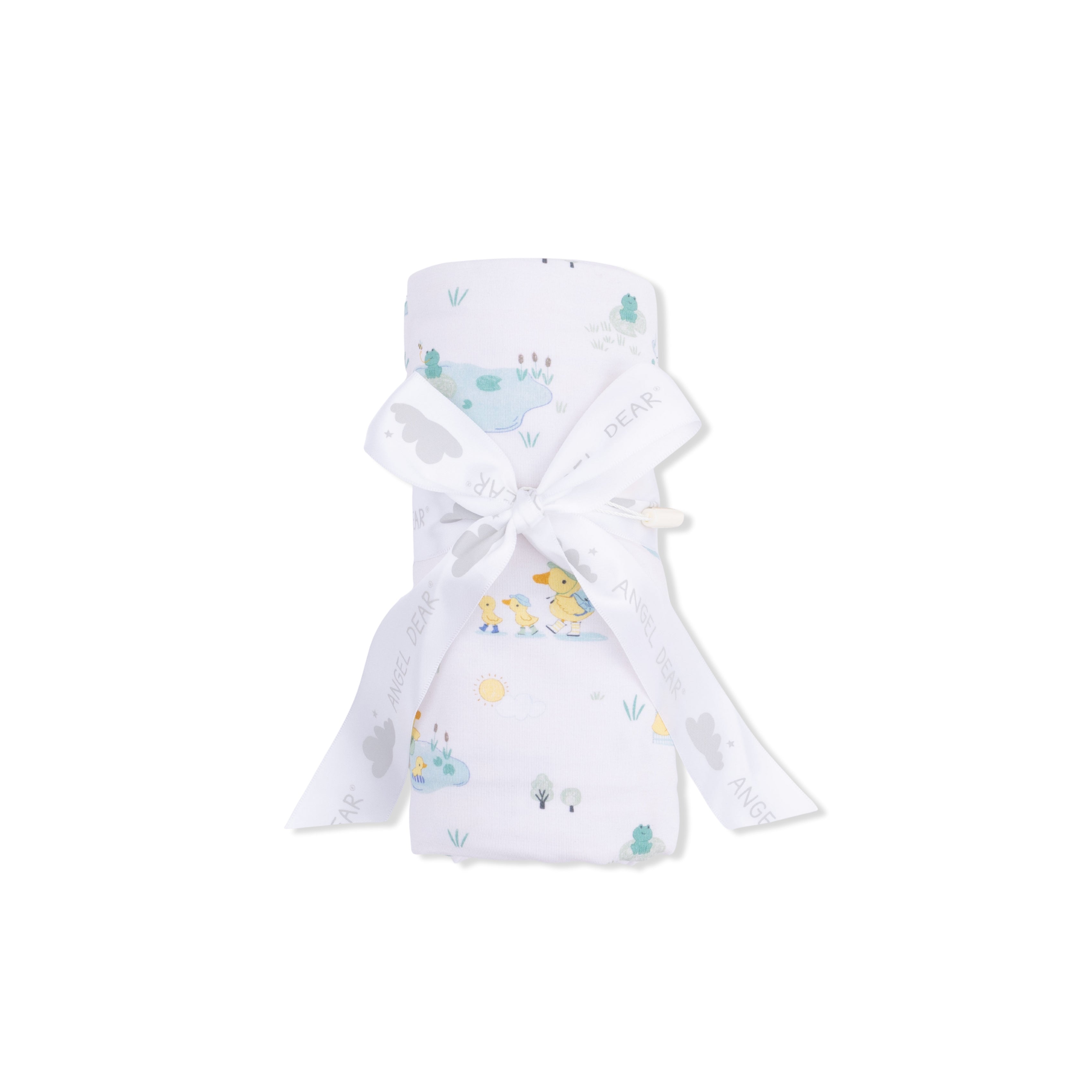Frog And Duck Pond - Swaddle Blanket
