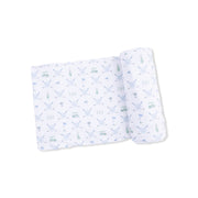 Golf Trellis Blue - Swaddle Blanket