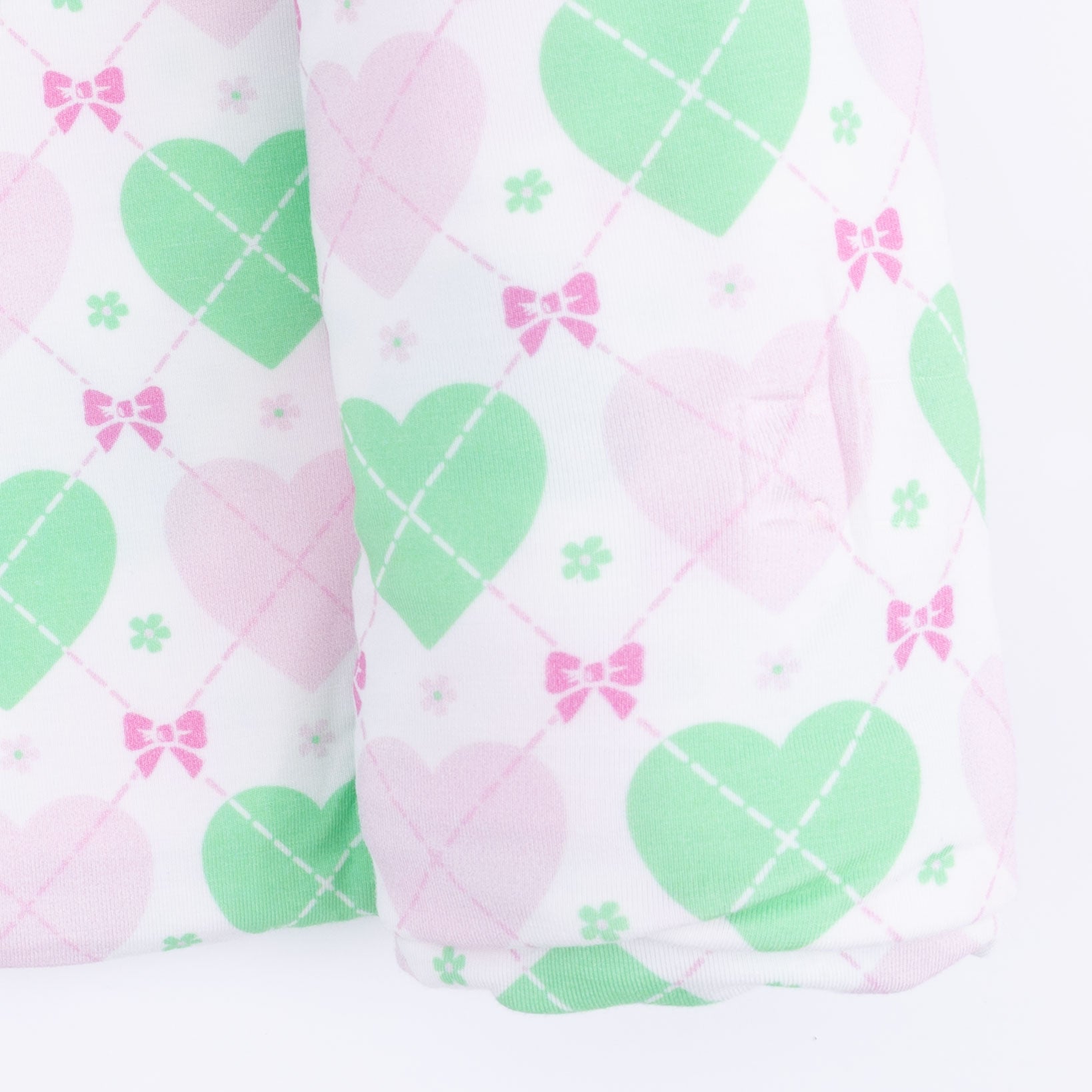Heart Argyle - Swaddle Blanket