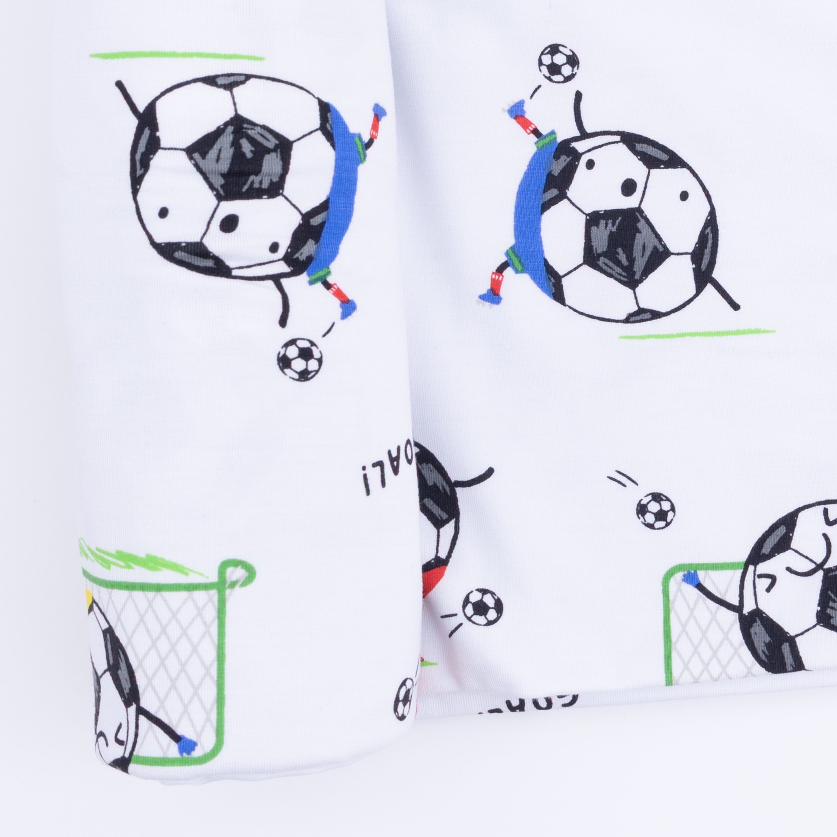 Soccer Balls Playing Soccer Blue  - Swaddle Blanket