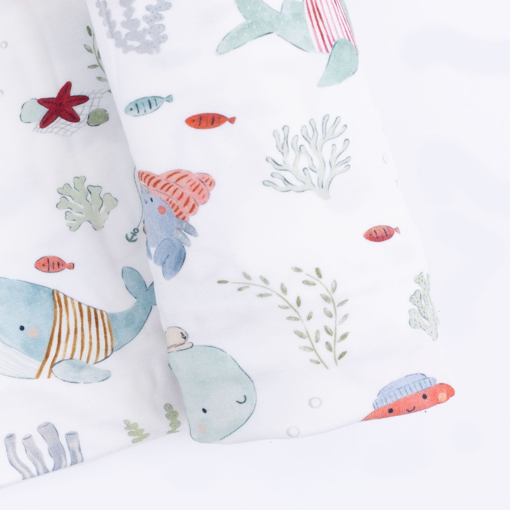 Sailor Sea Creatures - Swaddle Blanket