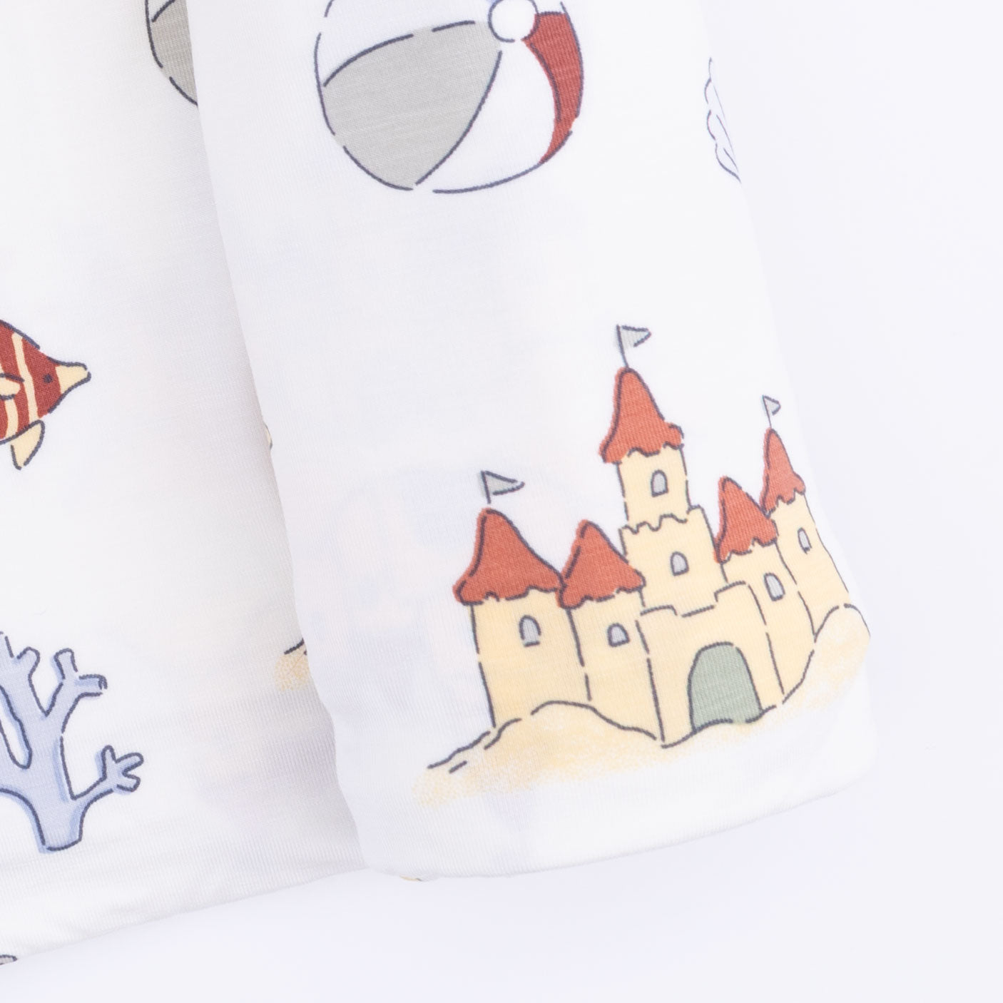 Sunny Sandcastles - Swaddle Blanket