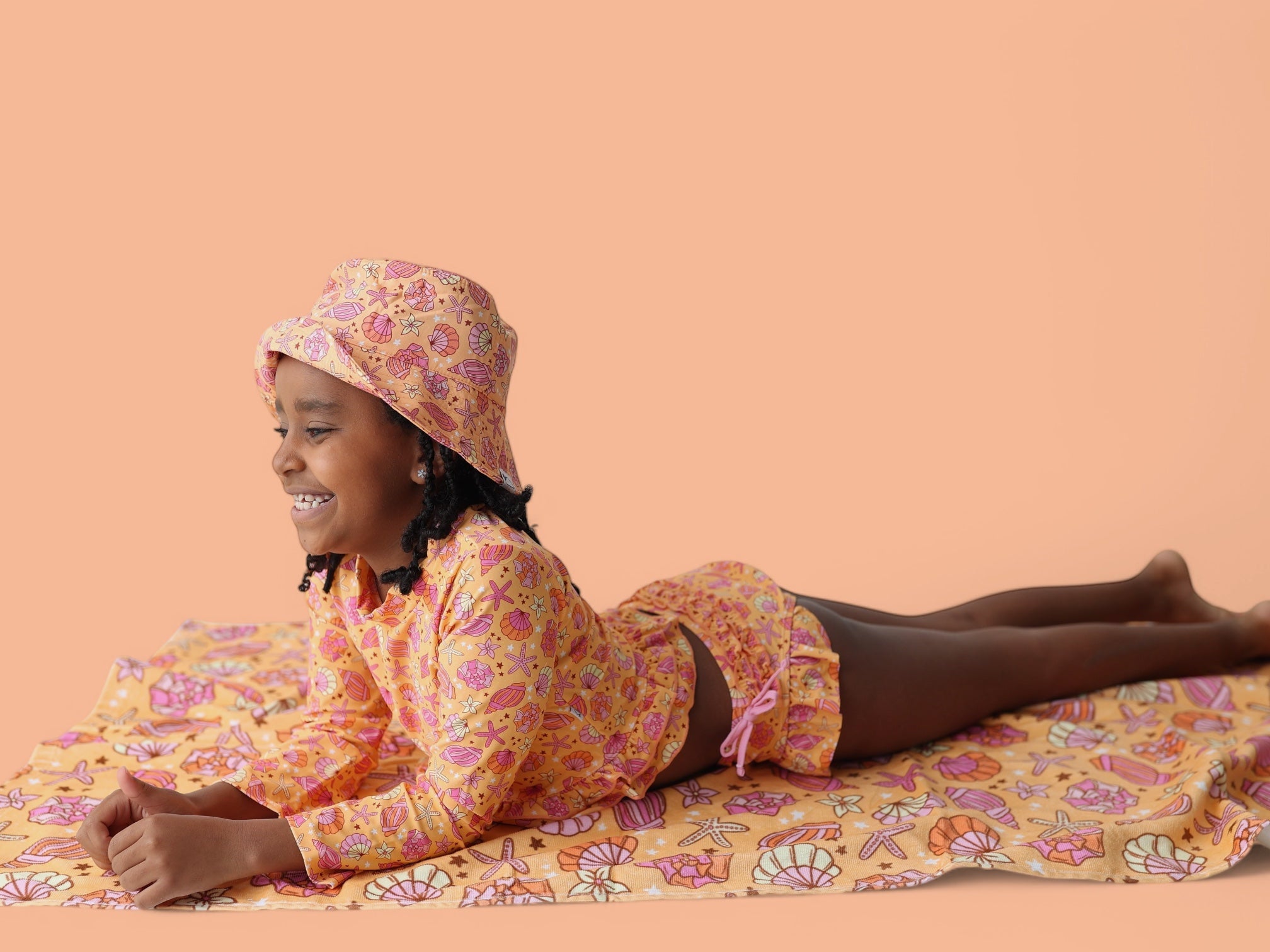 Shello Summer Dream Two-piece Rash Guard Ruffle Swim Suit