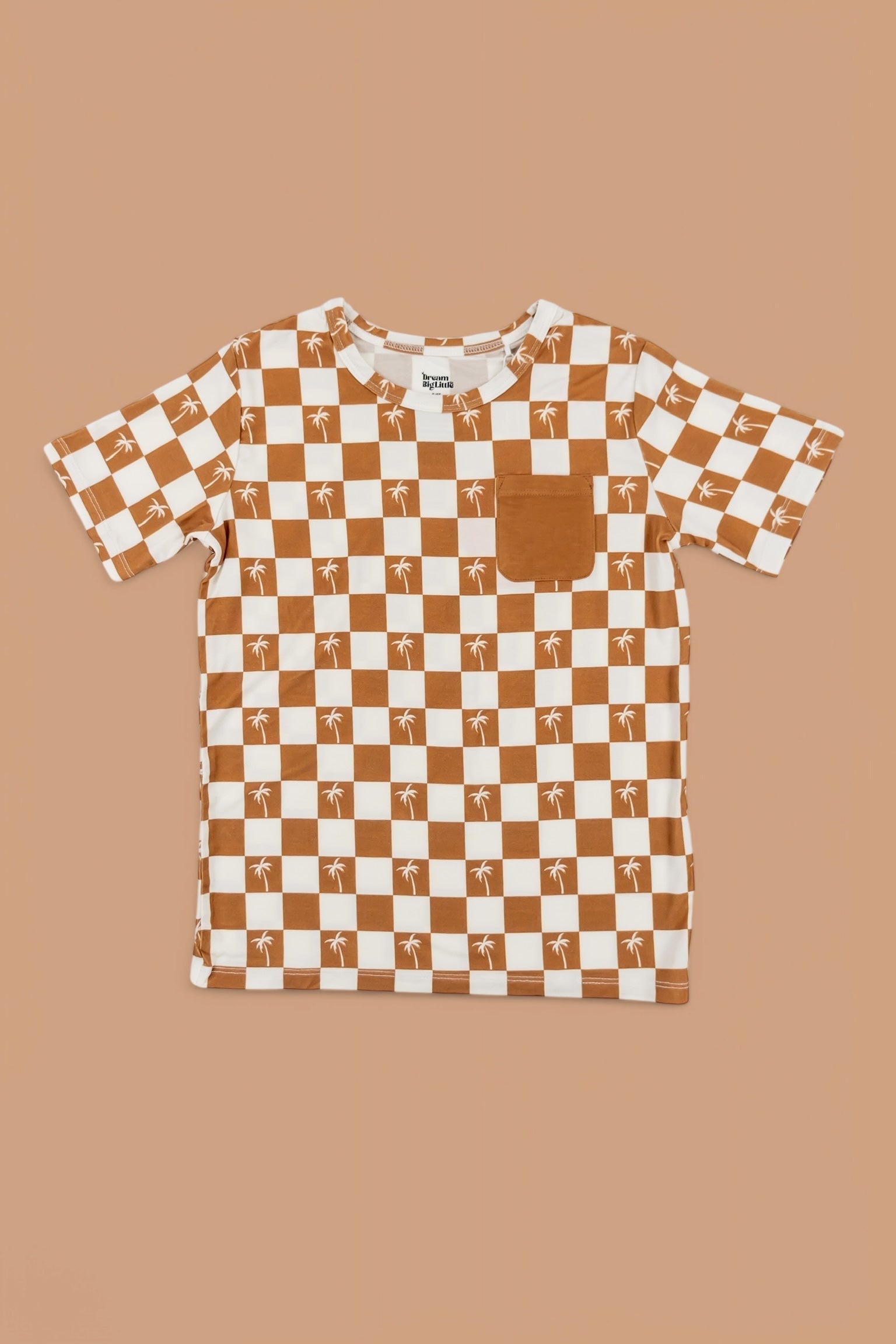 Exclusive Sandy Beach Checkers Dream Pocket Tee