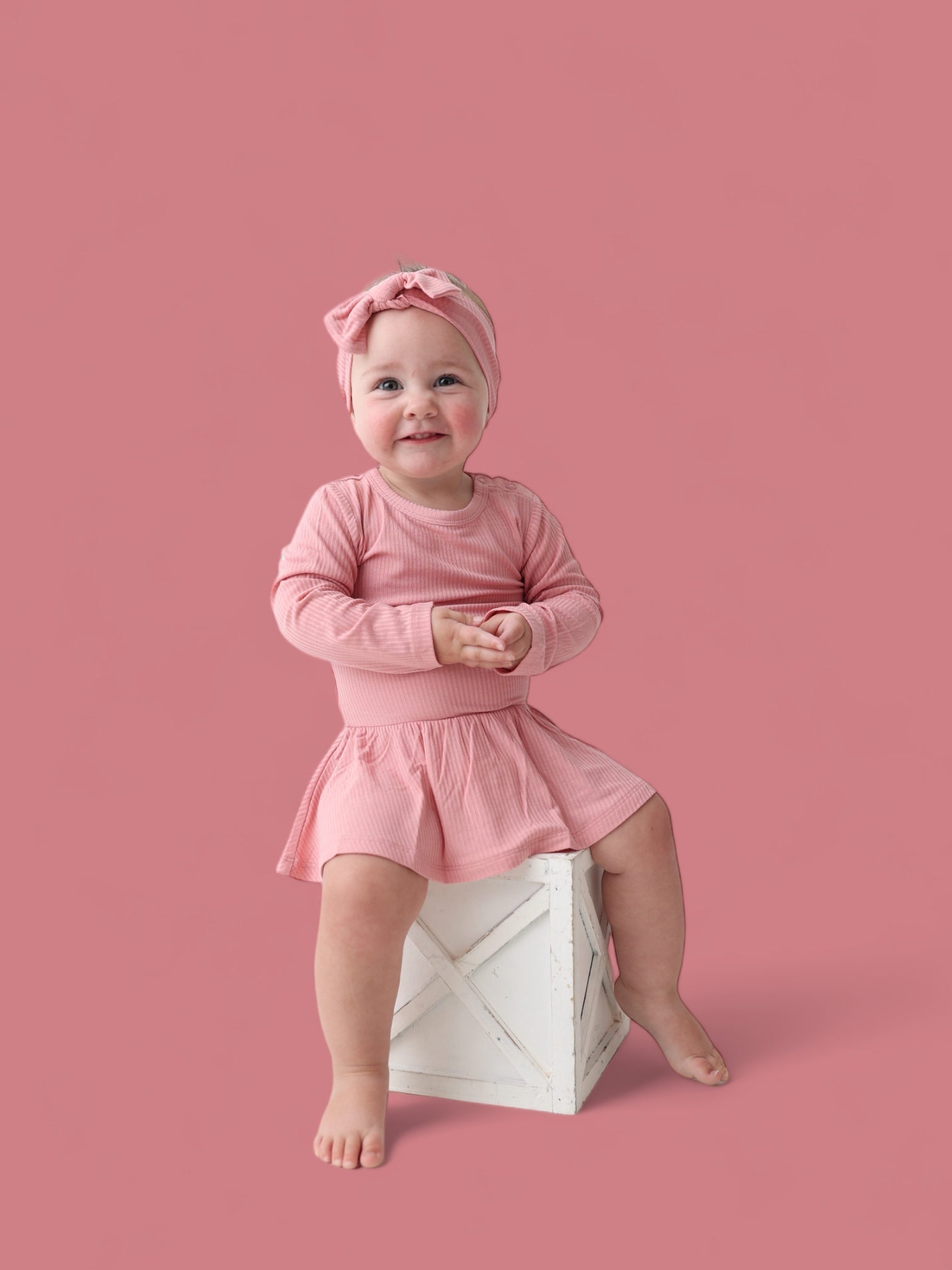 Mauve Rib Dream Bodysuit Dress