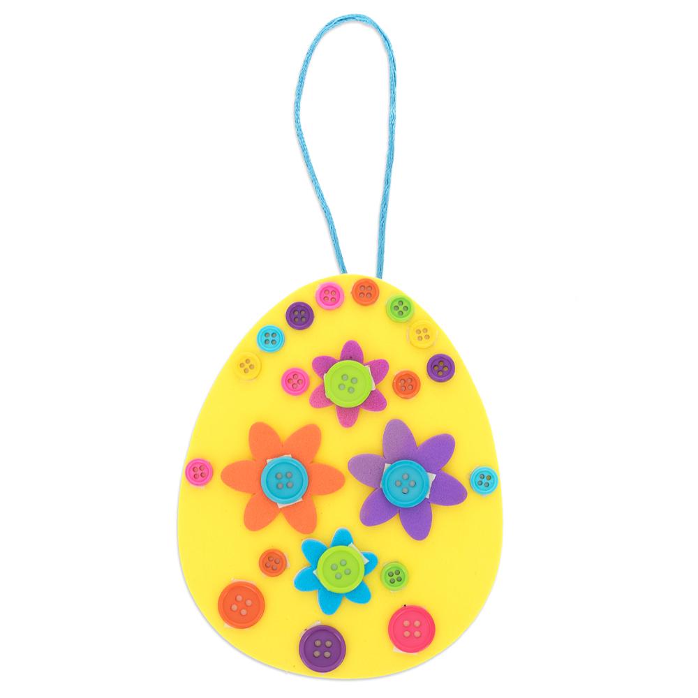 Set Of 12 Diy Easter Egg Ornament Craft Kit