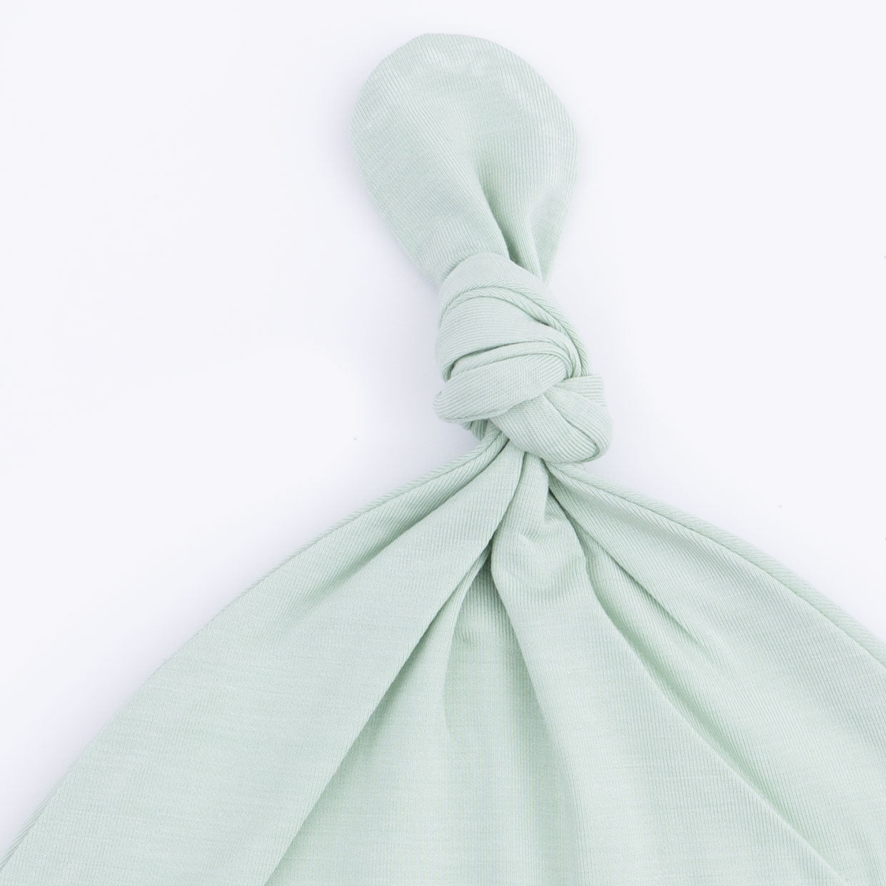 Solid Cameo Green - Knotted Gown And Hat