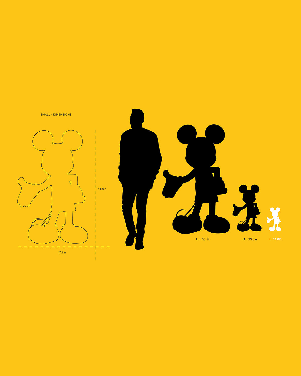 Mickey Mouse Kamo Multi Color 12in