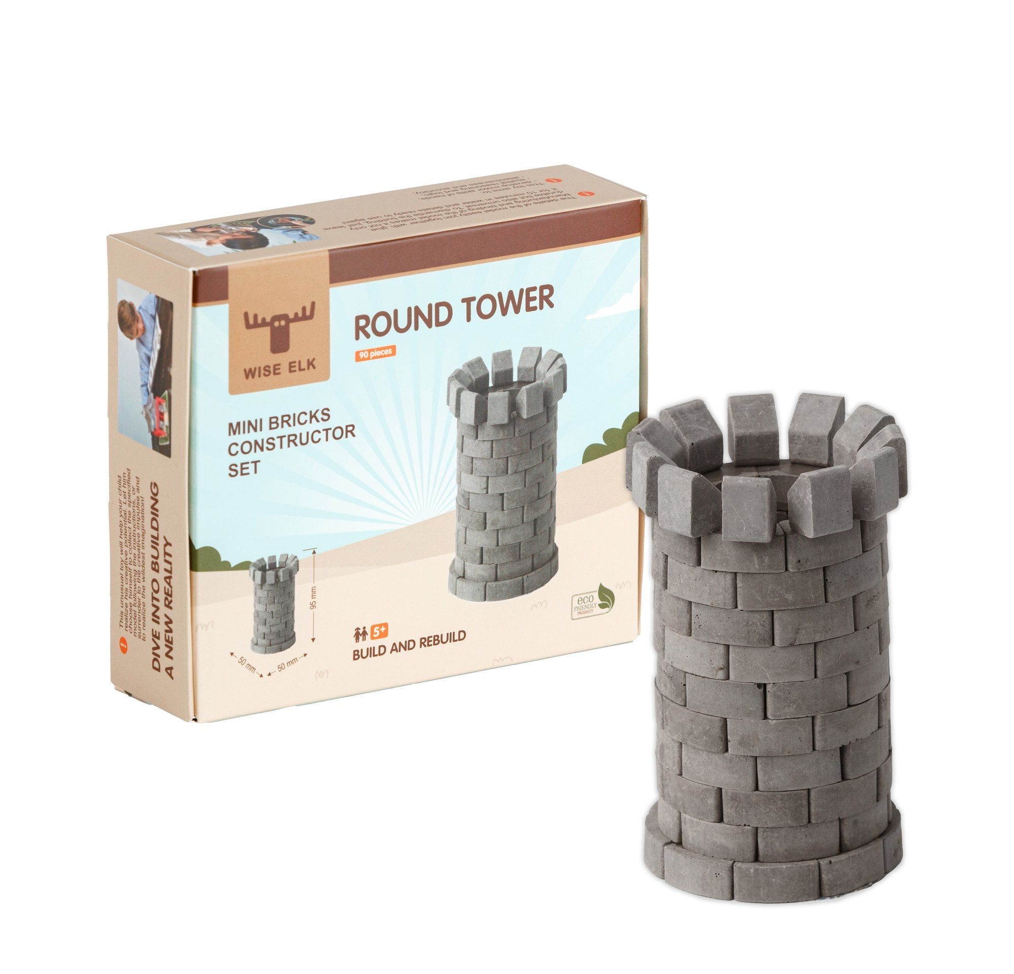 Wise Elk™ Round Tower | 90 pcs. by Wise Elk