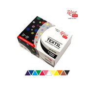 Set Of Acrylic Paints For Textile, 12*20ml/0.68oz, Rosa Talent