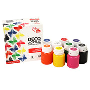 Glossy Acrylic Paint For Decor Set, 9*20ml Rosa Talent