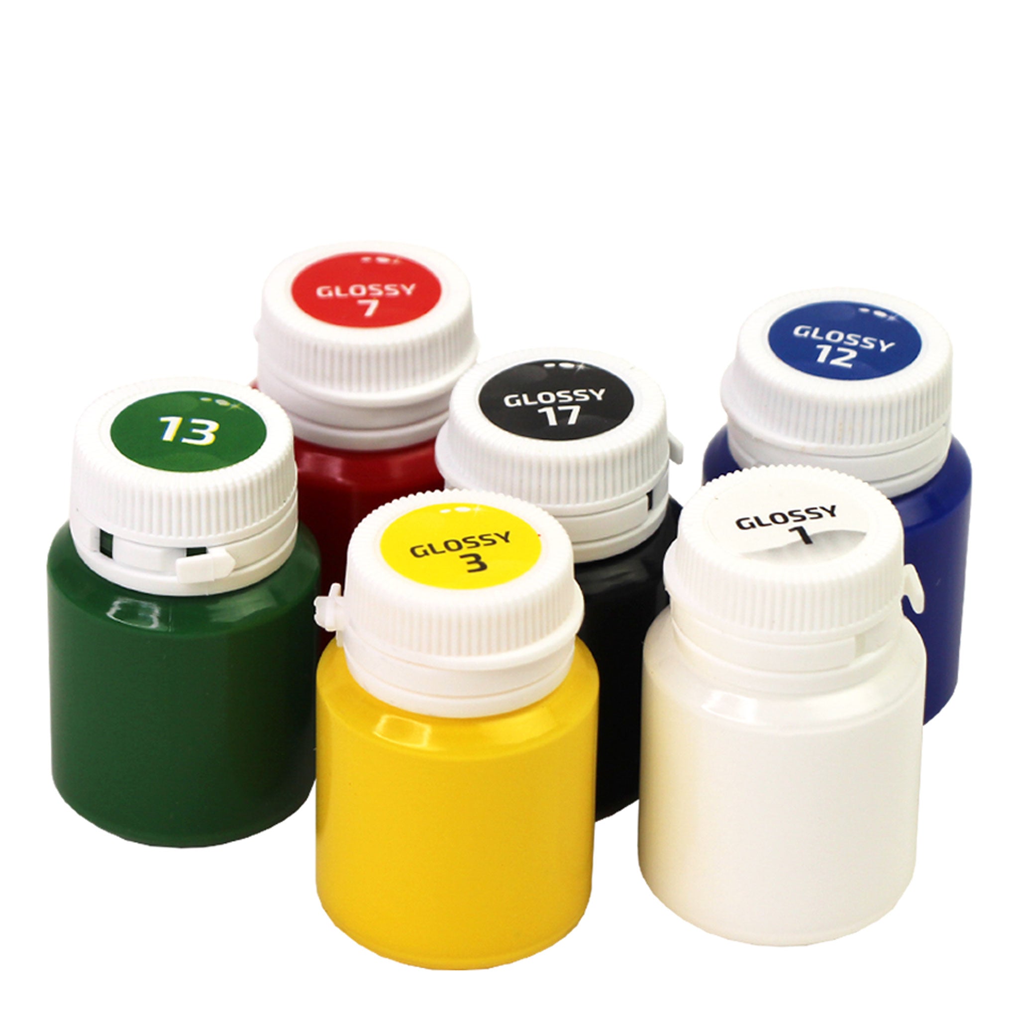 Glossy Acrylic Paint For Decor Set, 6*20ml Rosa Talent